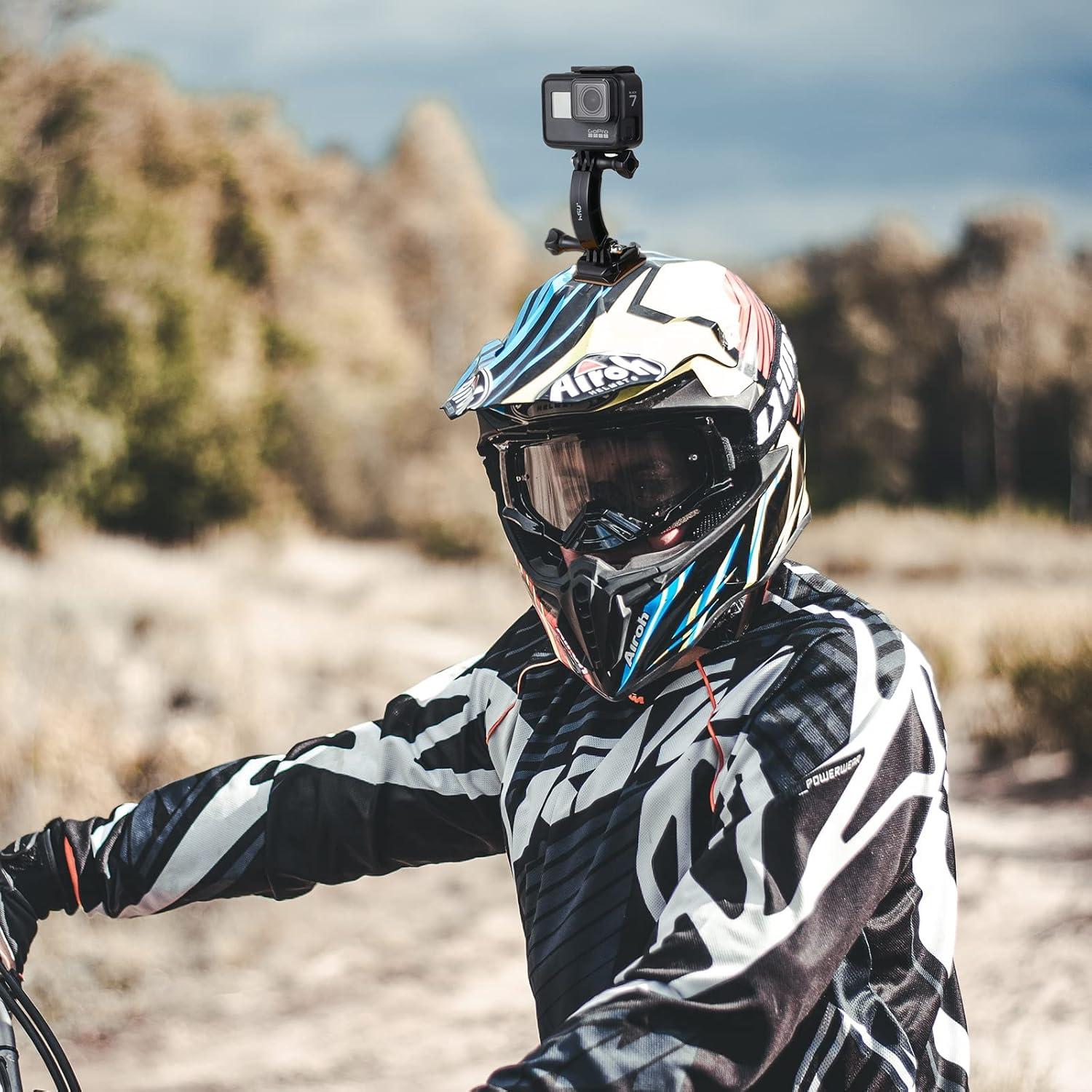 HSU Kit de Brazo de Extensión Curvado 3 en 1 para GoPro