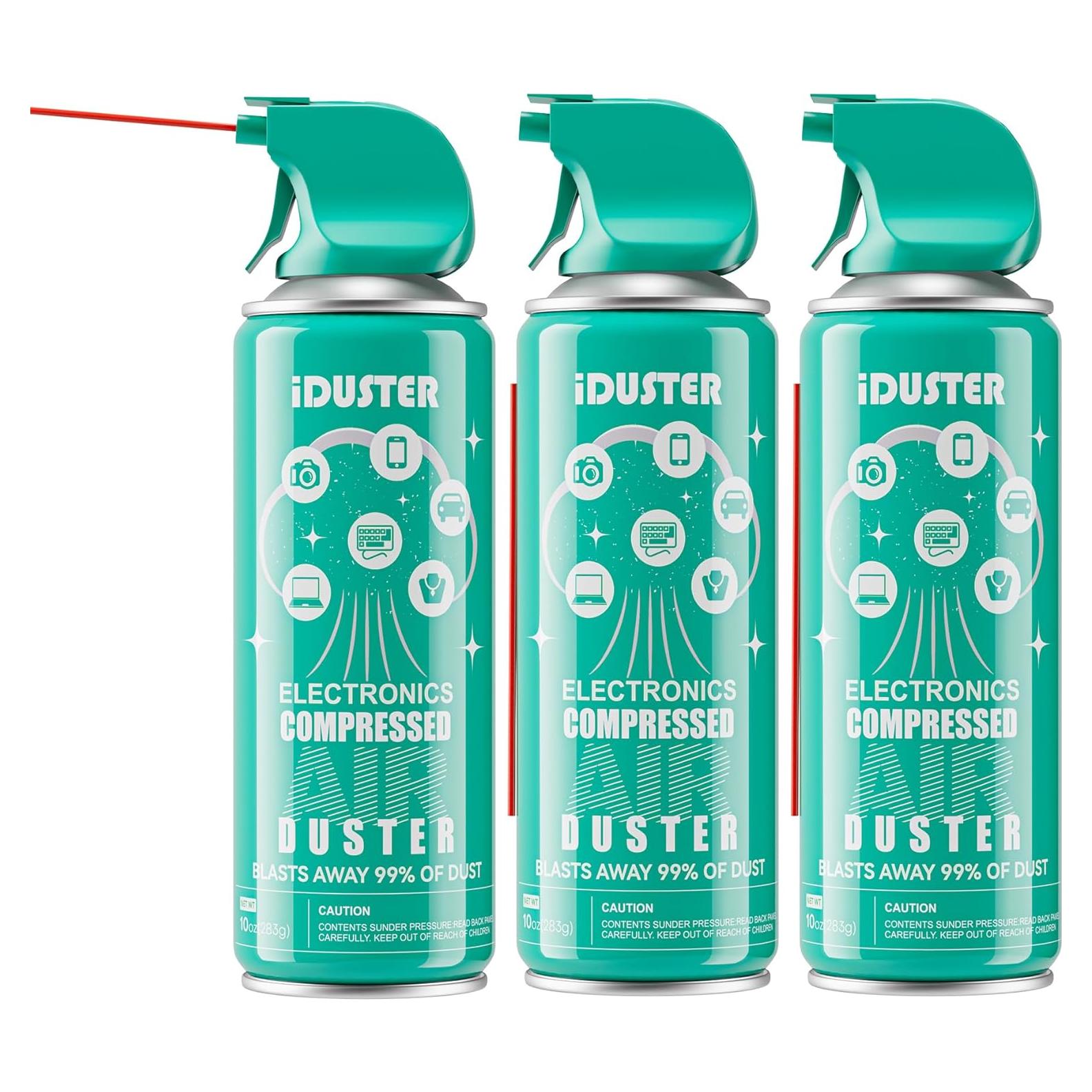 Soplador de Aire Comprimido iDuster 3-Pack 10 oz para Teclados
