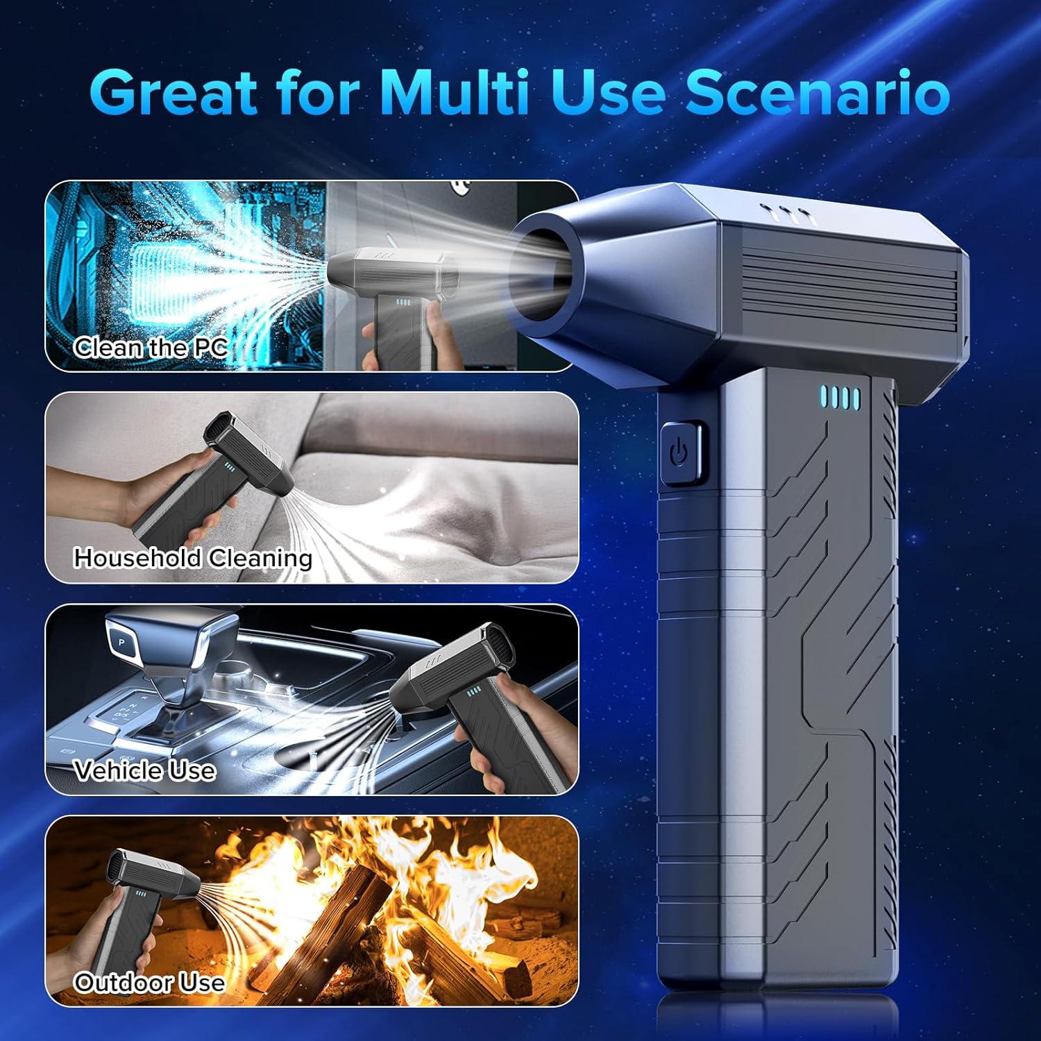 Soplador de Aire Comprimido LGINZS 140W 8000mAh 130000 RPM