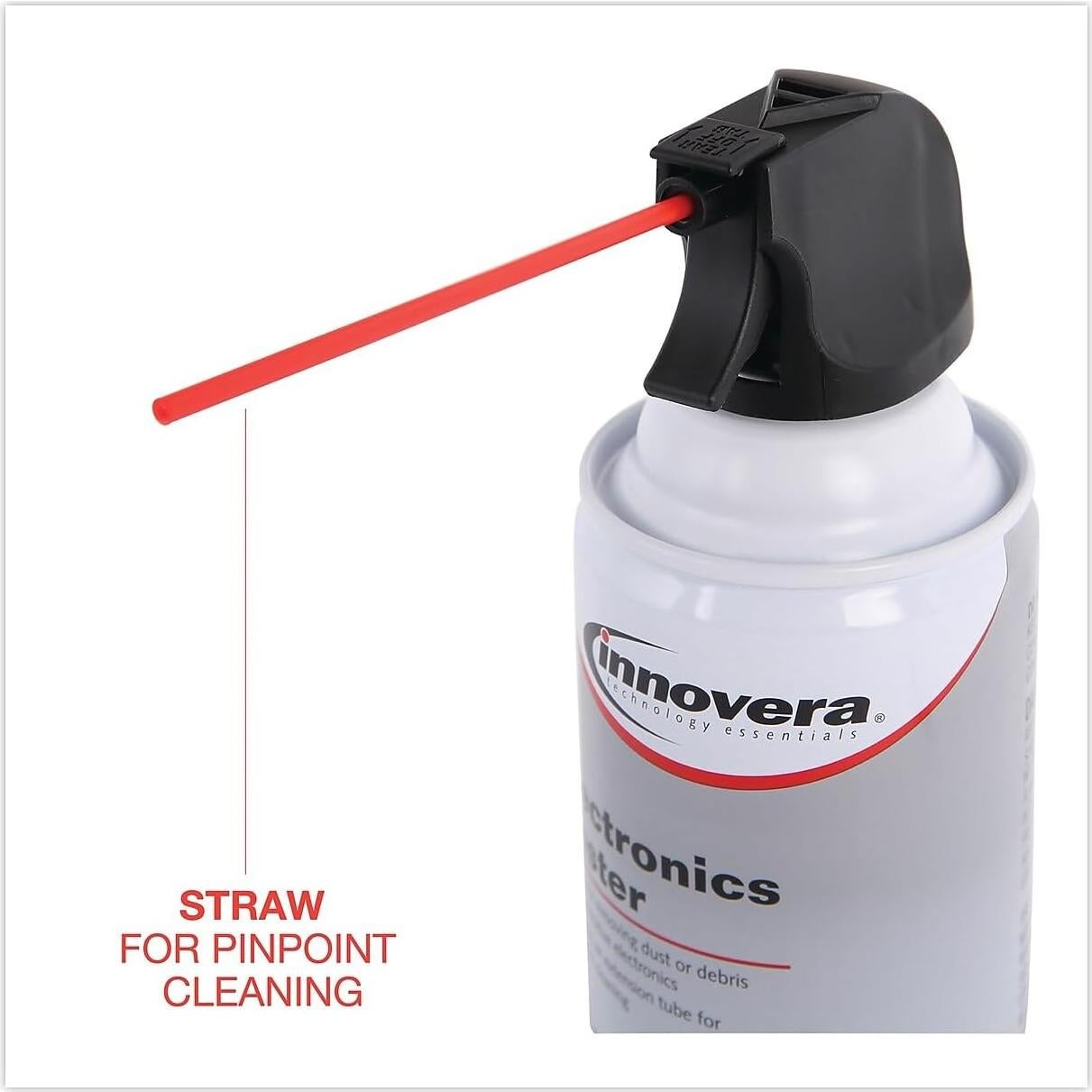 Limpiador de Aire Comprimido Innovera 10 Oz (0.28 kg) 4/Paq