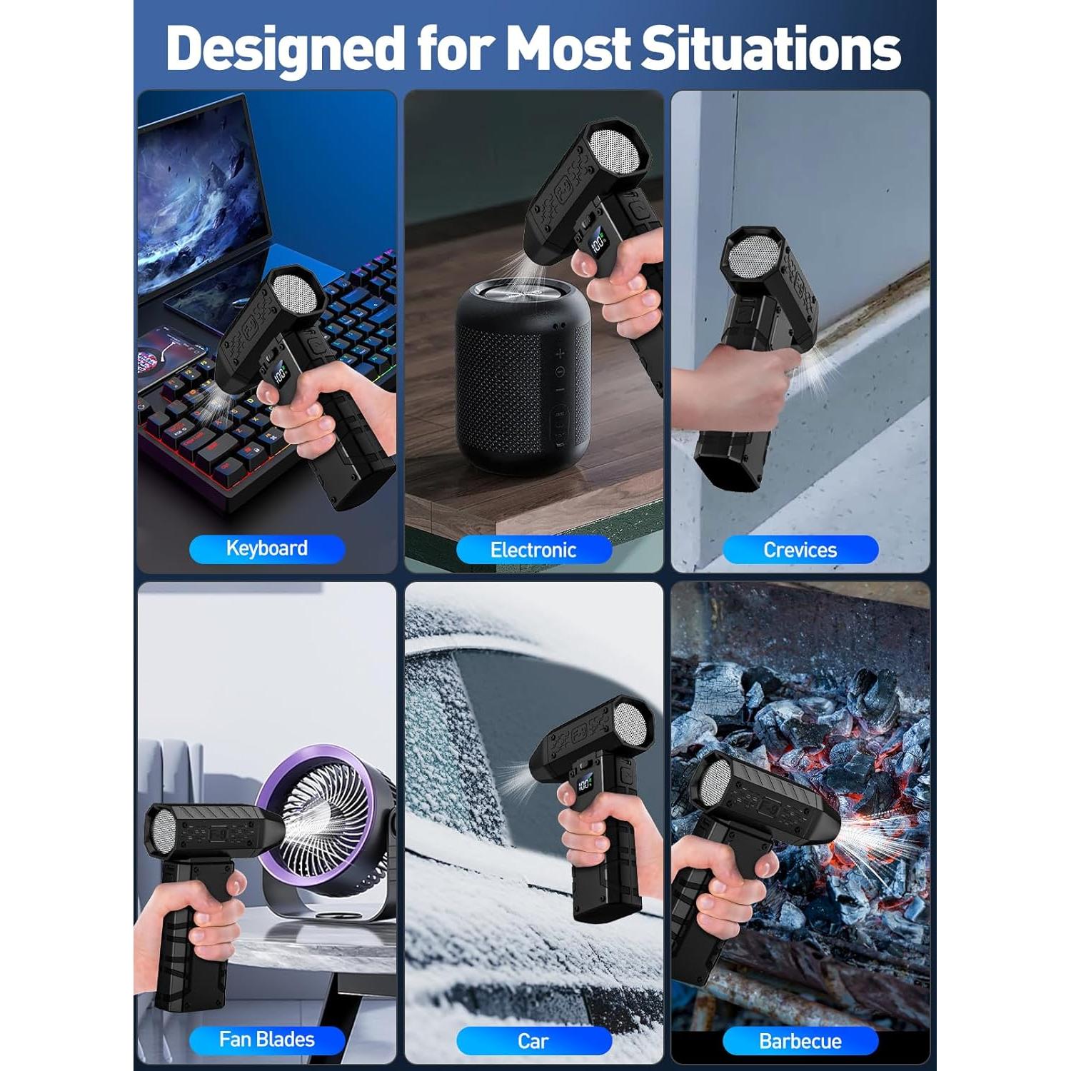 Soplador de Aire Comprimido Eléctrico Apmata F9 130000 RPM