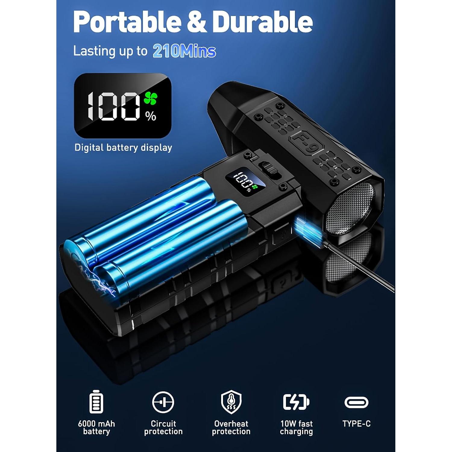 Soplador de Aire Comprimido Eléctrico Apmata F9 130000 RPM