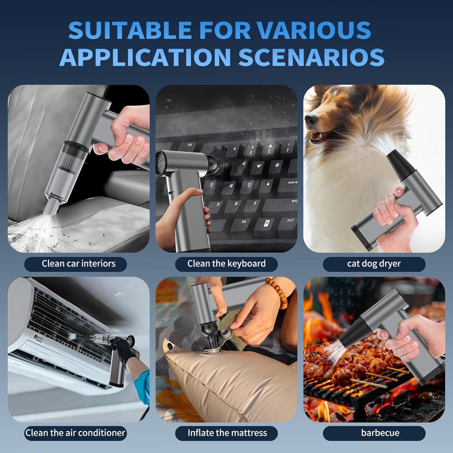 Soplador de aire comprimido iRonthunder 180000RPM recargable