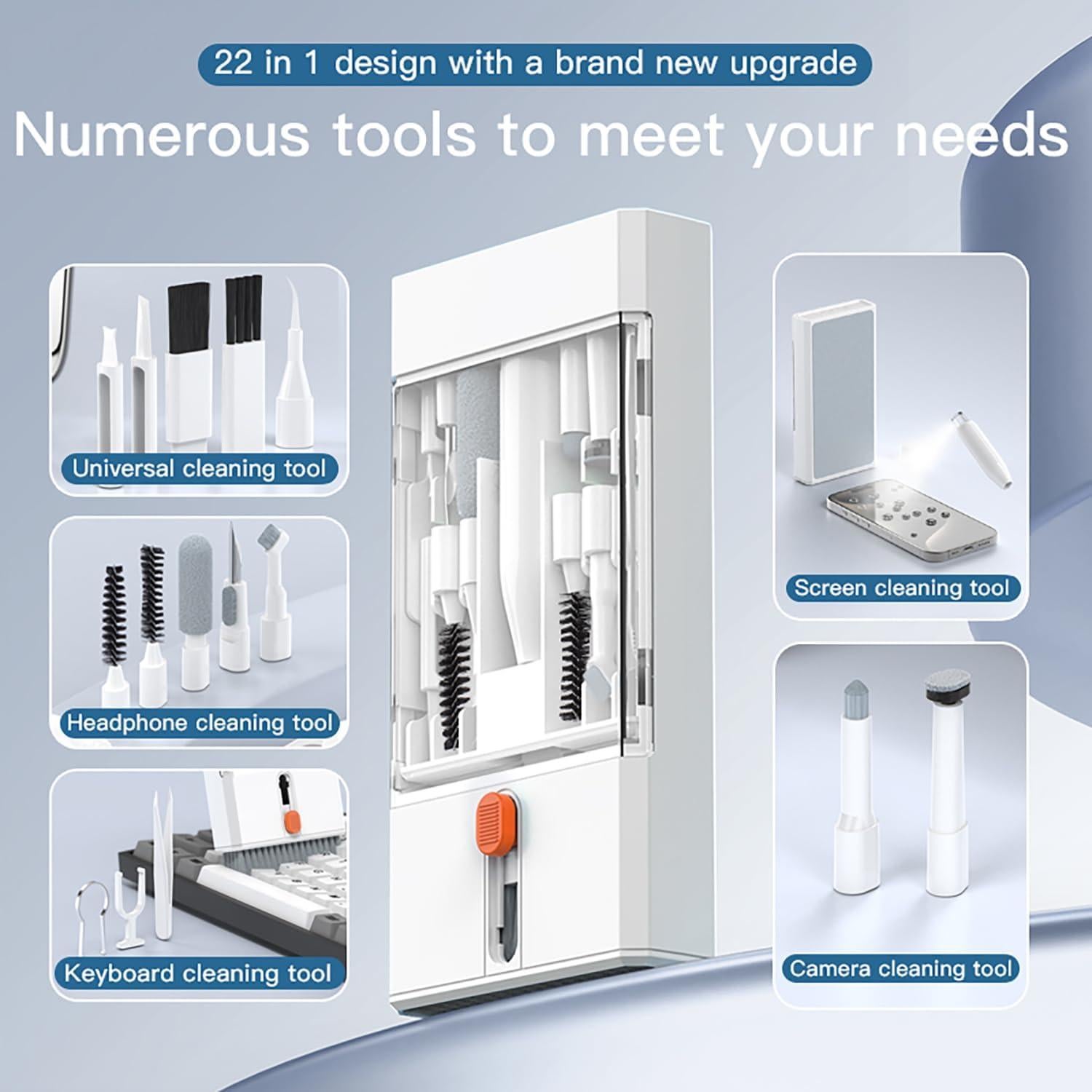 Kit de Limpieza Electrónica 22 en 1 Lanrxs - Profesional y Portátil