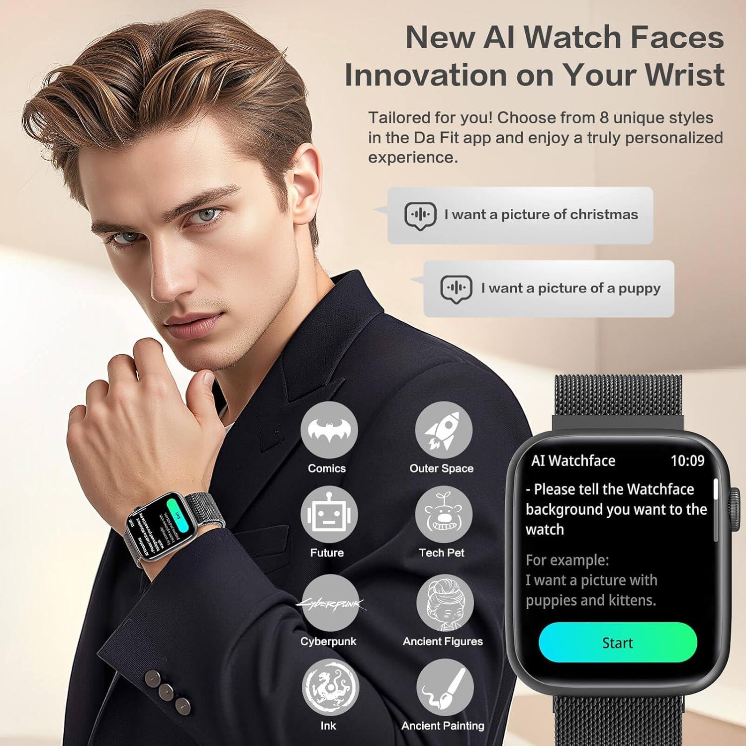 Reloj Inteligente EarlySincere 1.9" AMOLED Monitoreo Salud