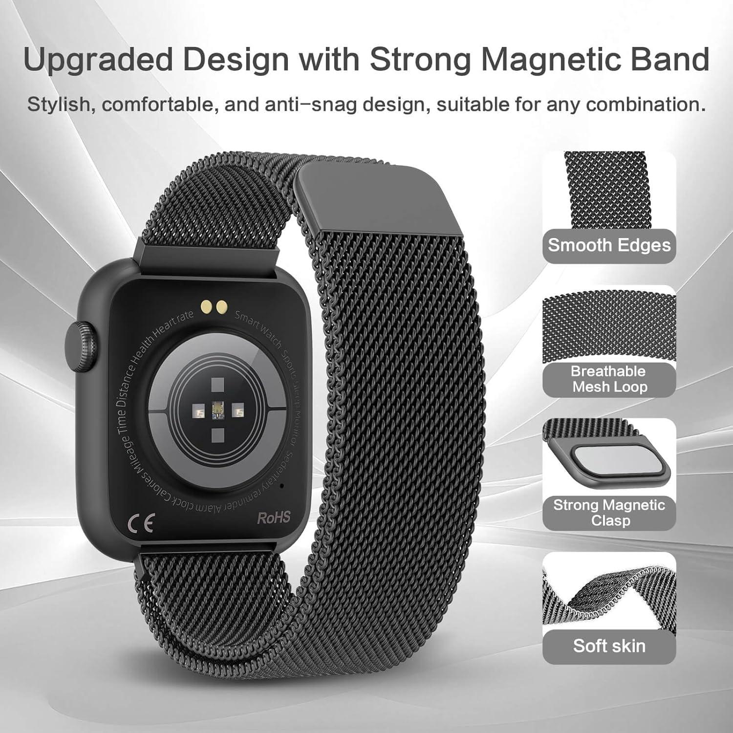 Reloj Inteligente EarlySincere 1.9" AMOLED Monitoreo Salud