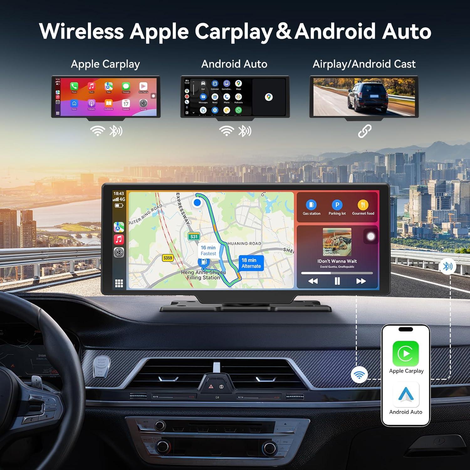 Pantalla Carplay 10.26" XPMOBQ con Cámara 4K y GPS