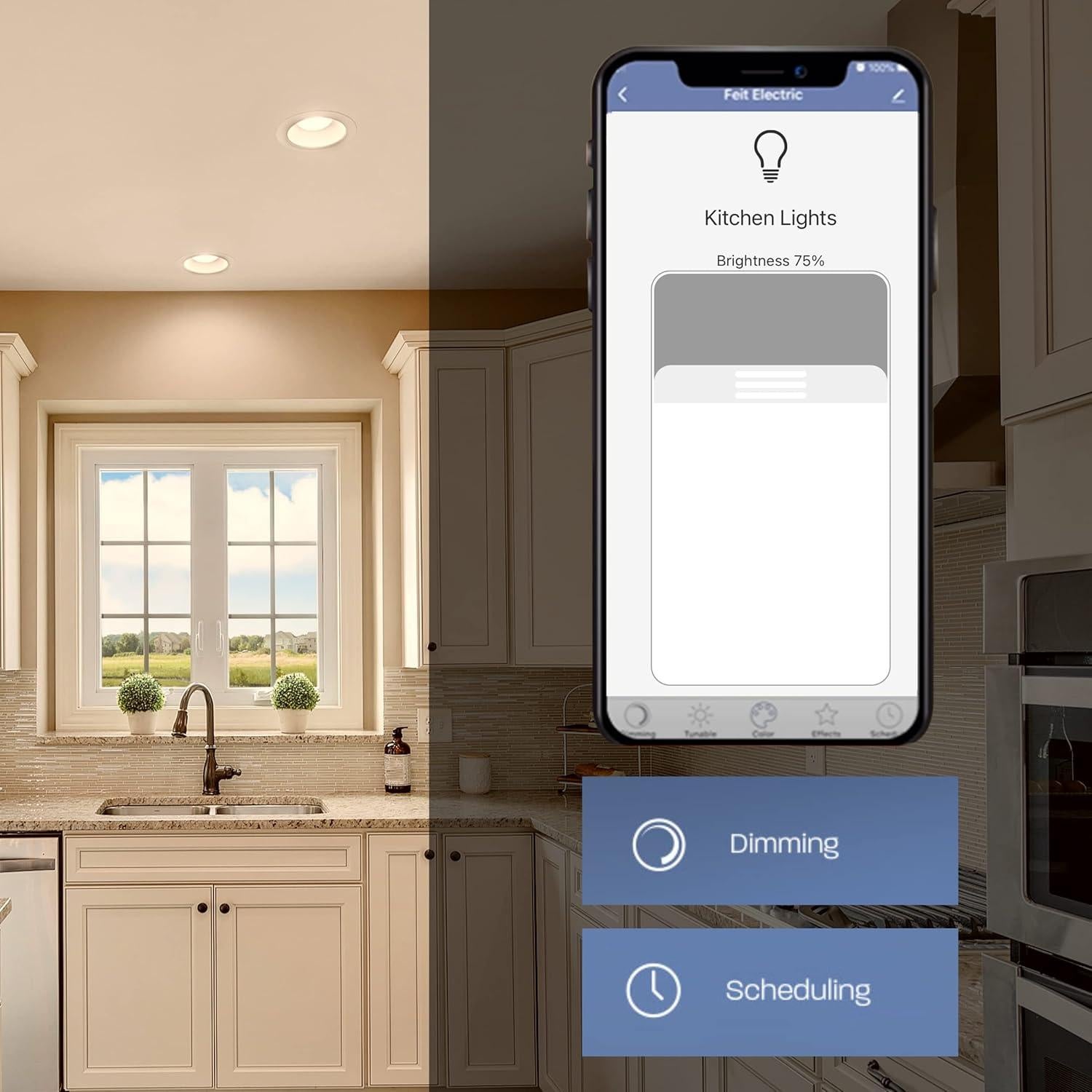 Bombilla LED Inteligente Feit Electric BR30 8W 650 Lúmenes WiFi