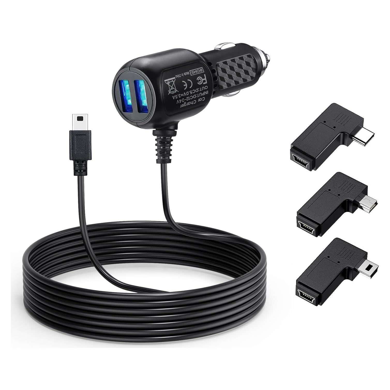 Cable de Alimentación USB para Cámara de Tablero YEAOI 3.35m