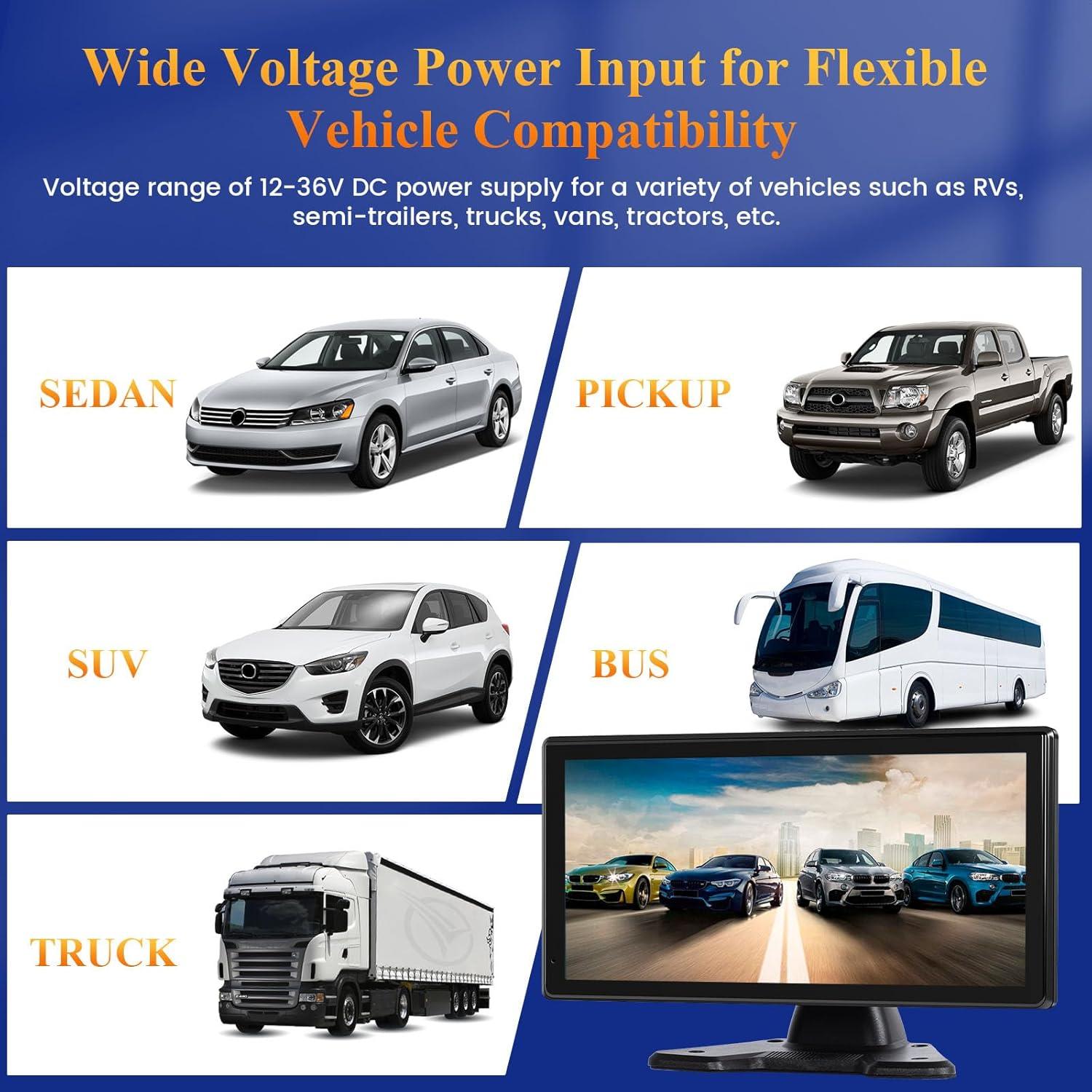 Sistema de Cámara de Respaldo 4K Inefala con 4 Cámaras AHD