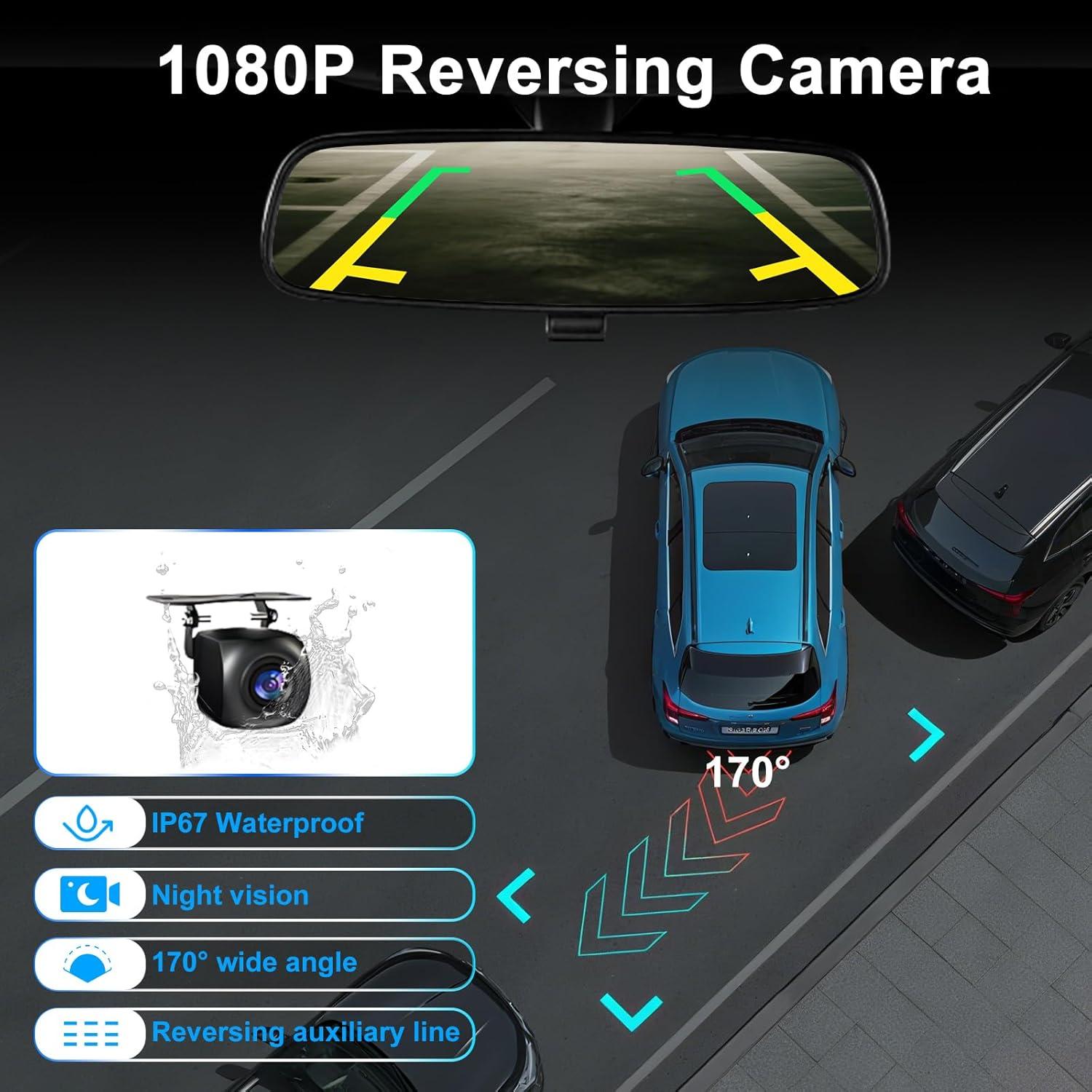 Pantalla Carplay 10.26" Accfly HD con Cámara 4K y GPS