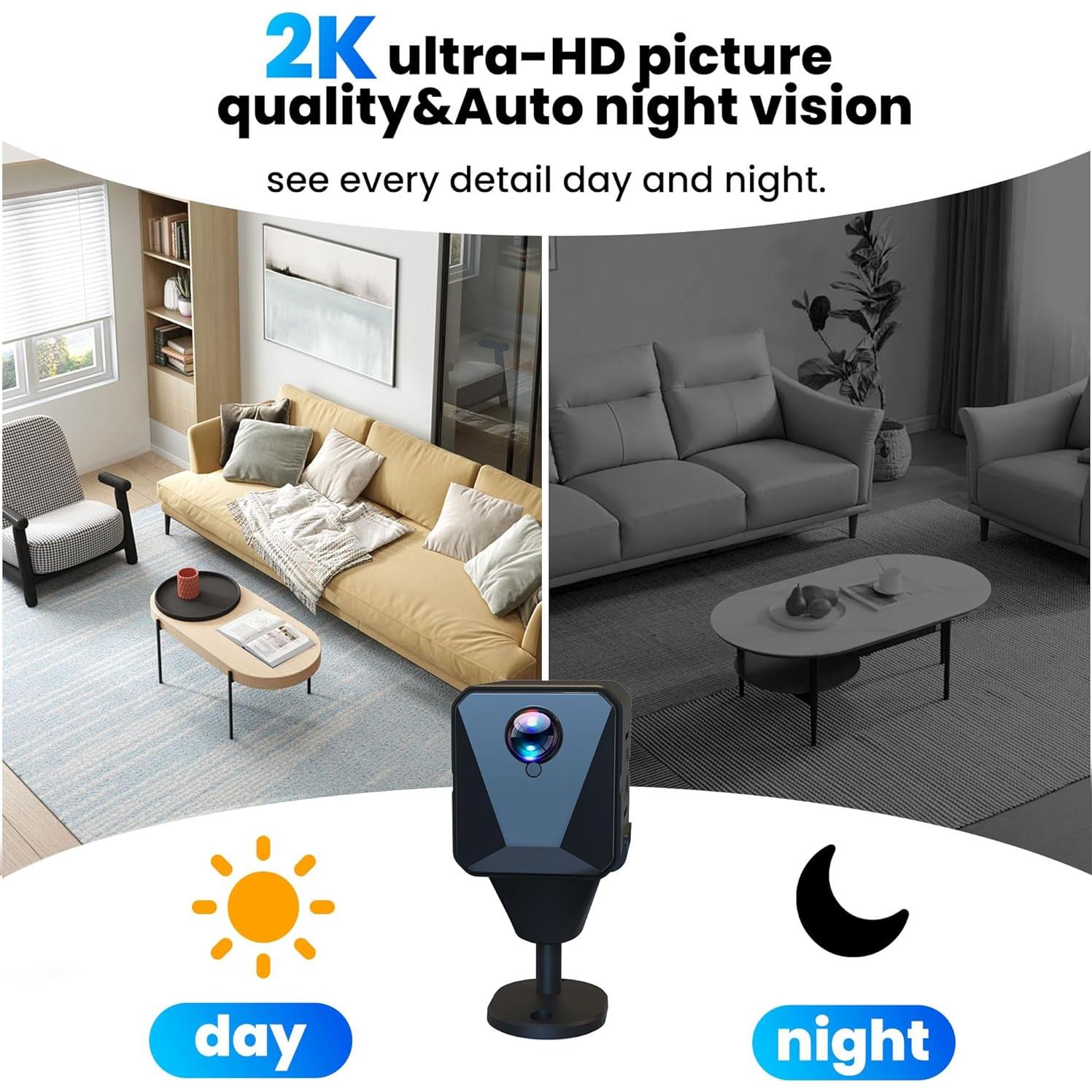 Cámara de Seguridad Funstorm C11 2K Inalámbrica Sin WiFi