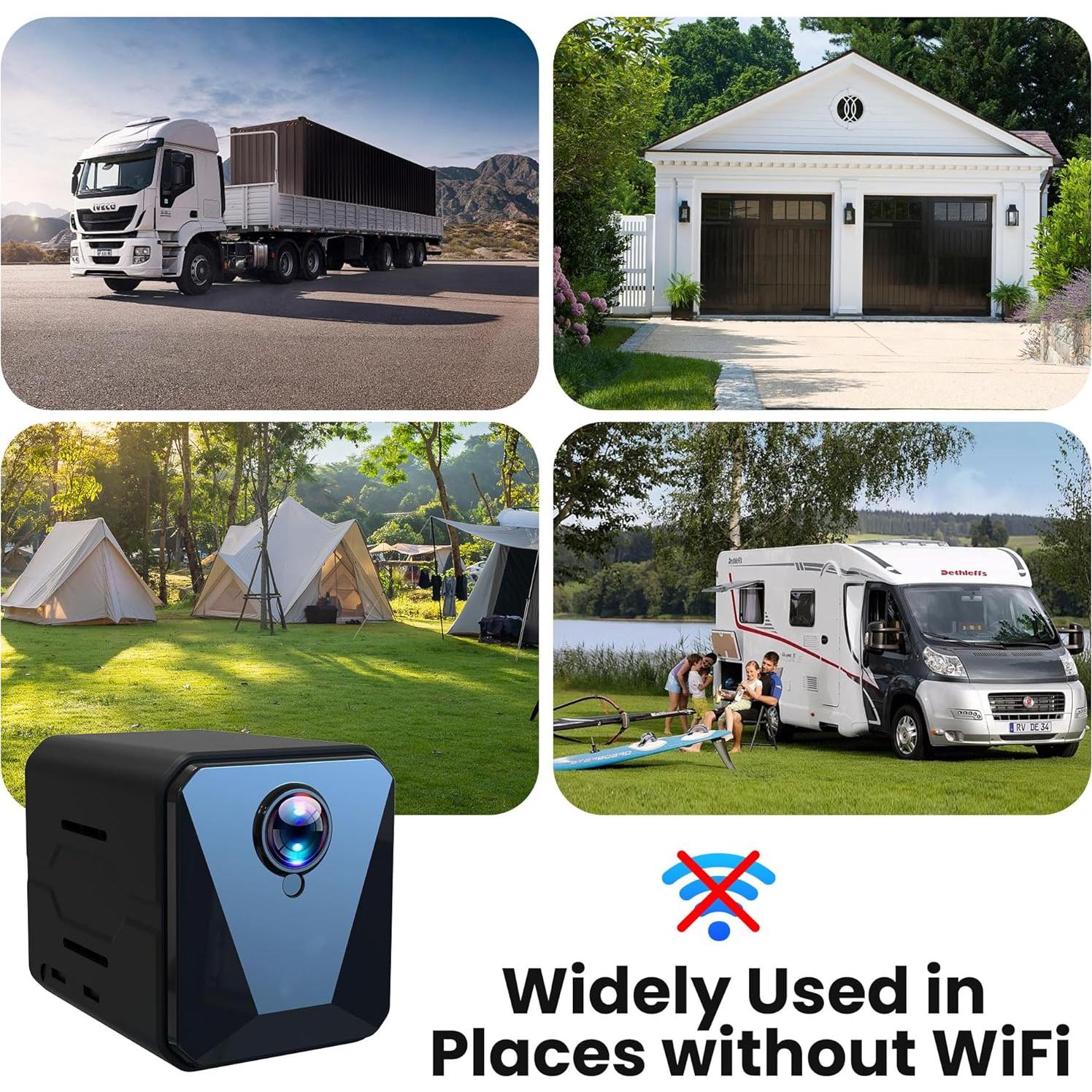 Cámara de Seguridad Funstorm C11 2K Inalámbrica Sin WiFi