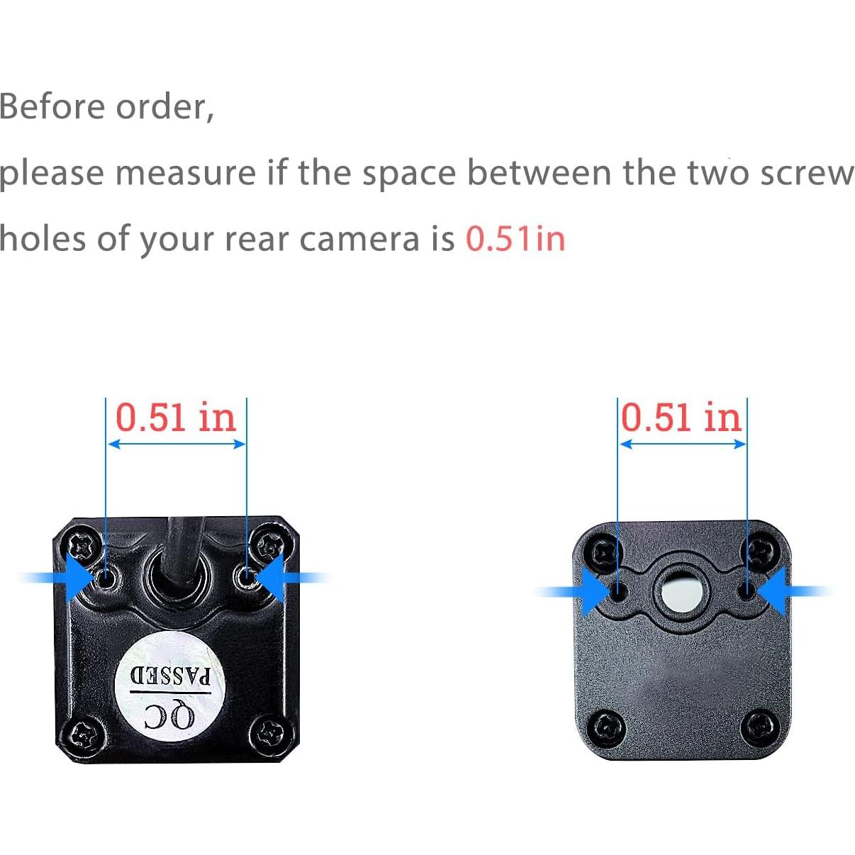 Soporte de Placa de Licencia Universal Pixelman para Cámara de Reversa