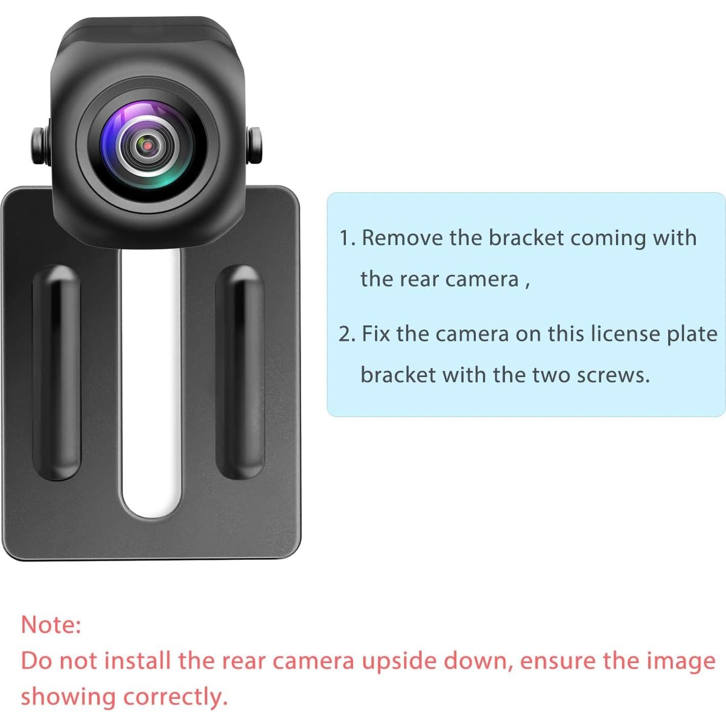 Soporte de Placa de Licencia Universal Pixelman para Cámara de Reversa