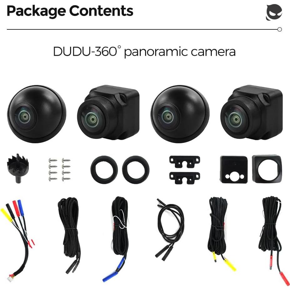 Cámara Panorámica 360° MekedeTech DUDUAUTO 1080P AHD