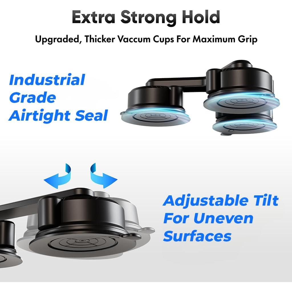 Soporte para coche Vlorix 5 en 1 con ventosas y palo de selfie