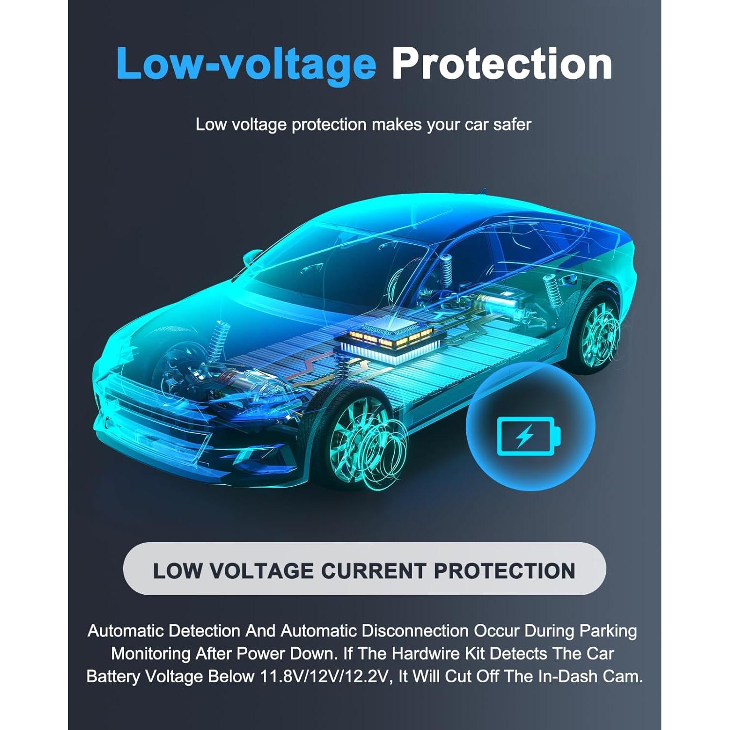 Kit de Cableado Duro ZY para Cámara de Tablero 12V-24V
