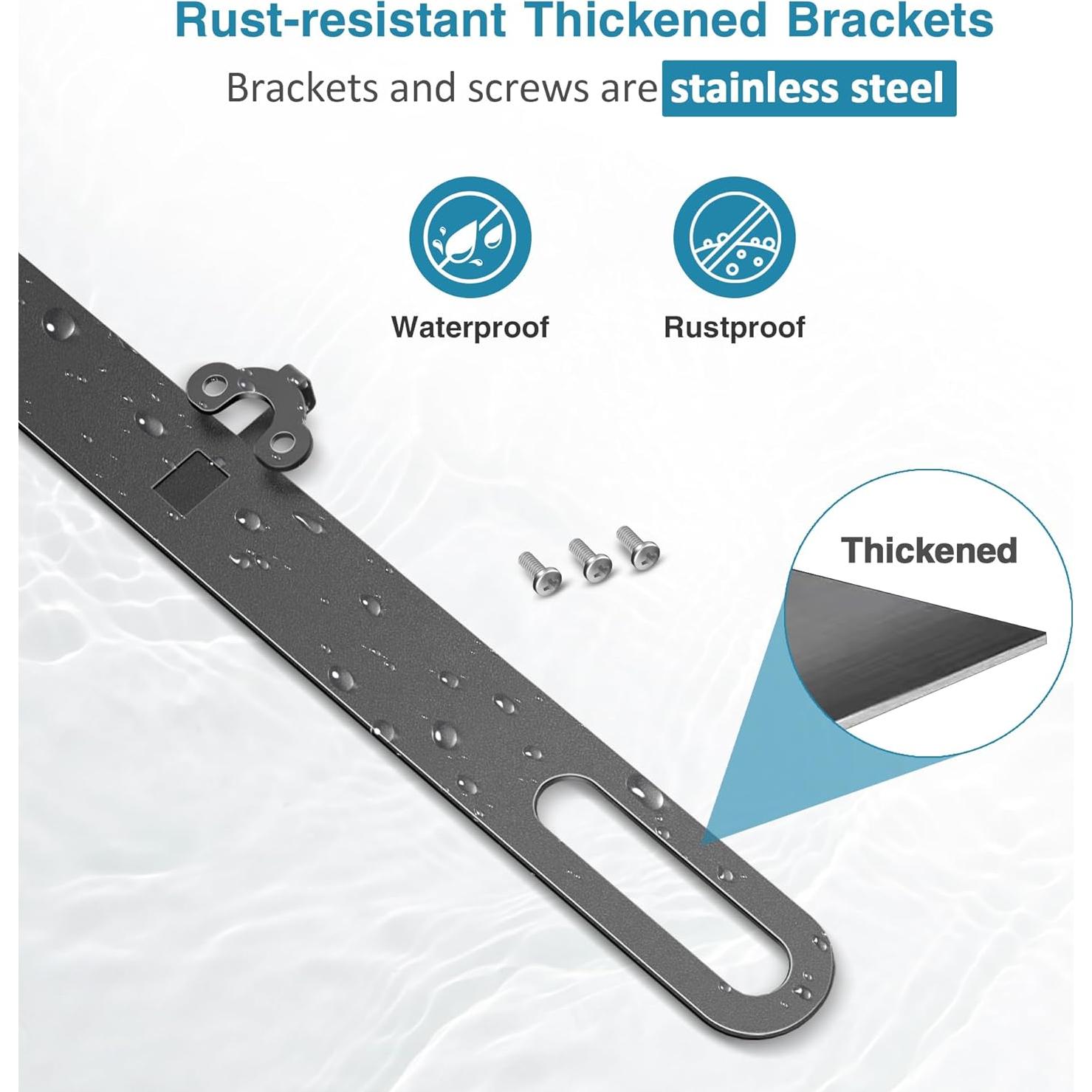 Soporte de Placa de Licencia para Cámara de Respaldo Acero Inoxidable