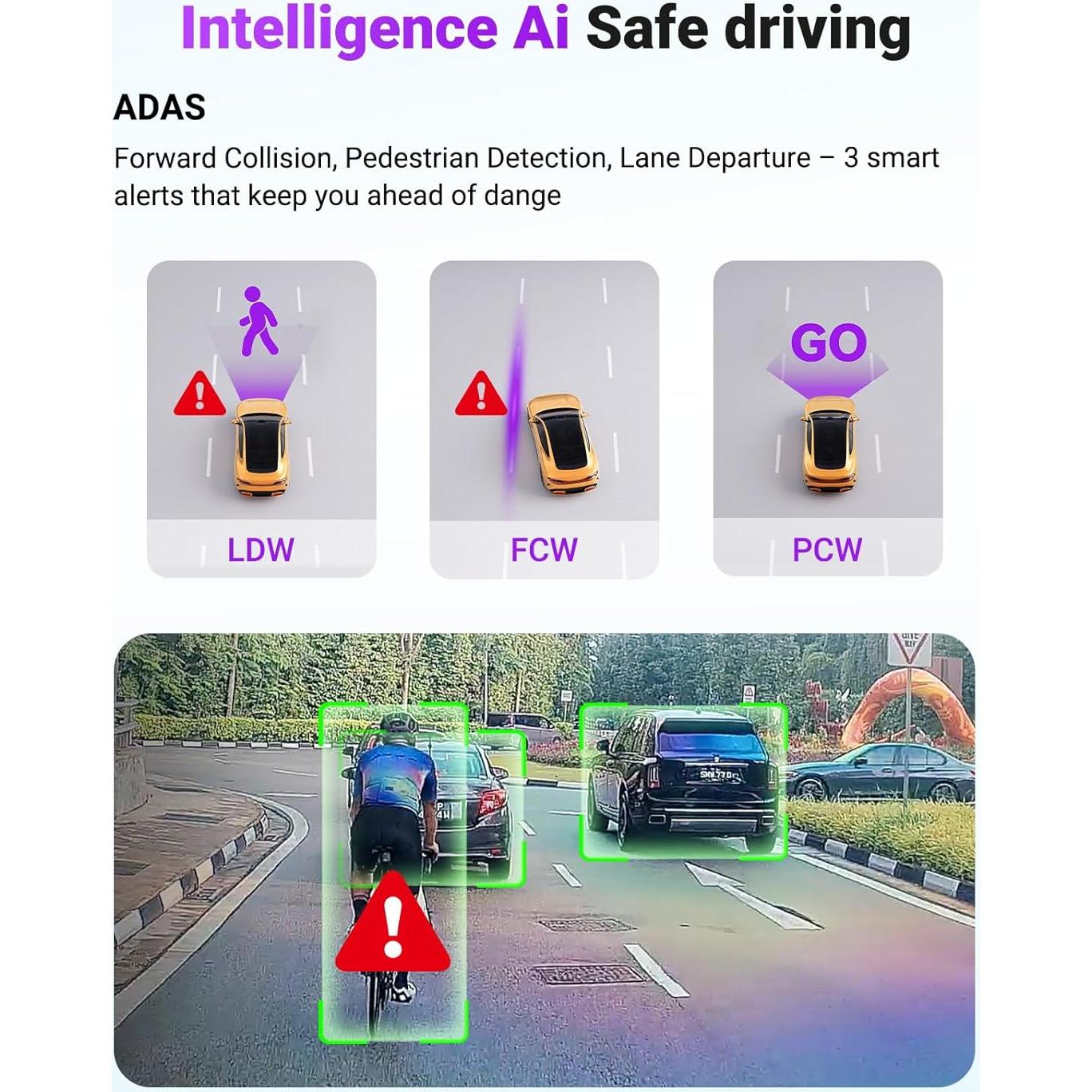 Cámara Dash Vantrue S1 Pro Max 4K con GPS y WiFi 5G
