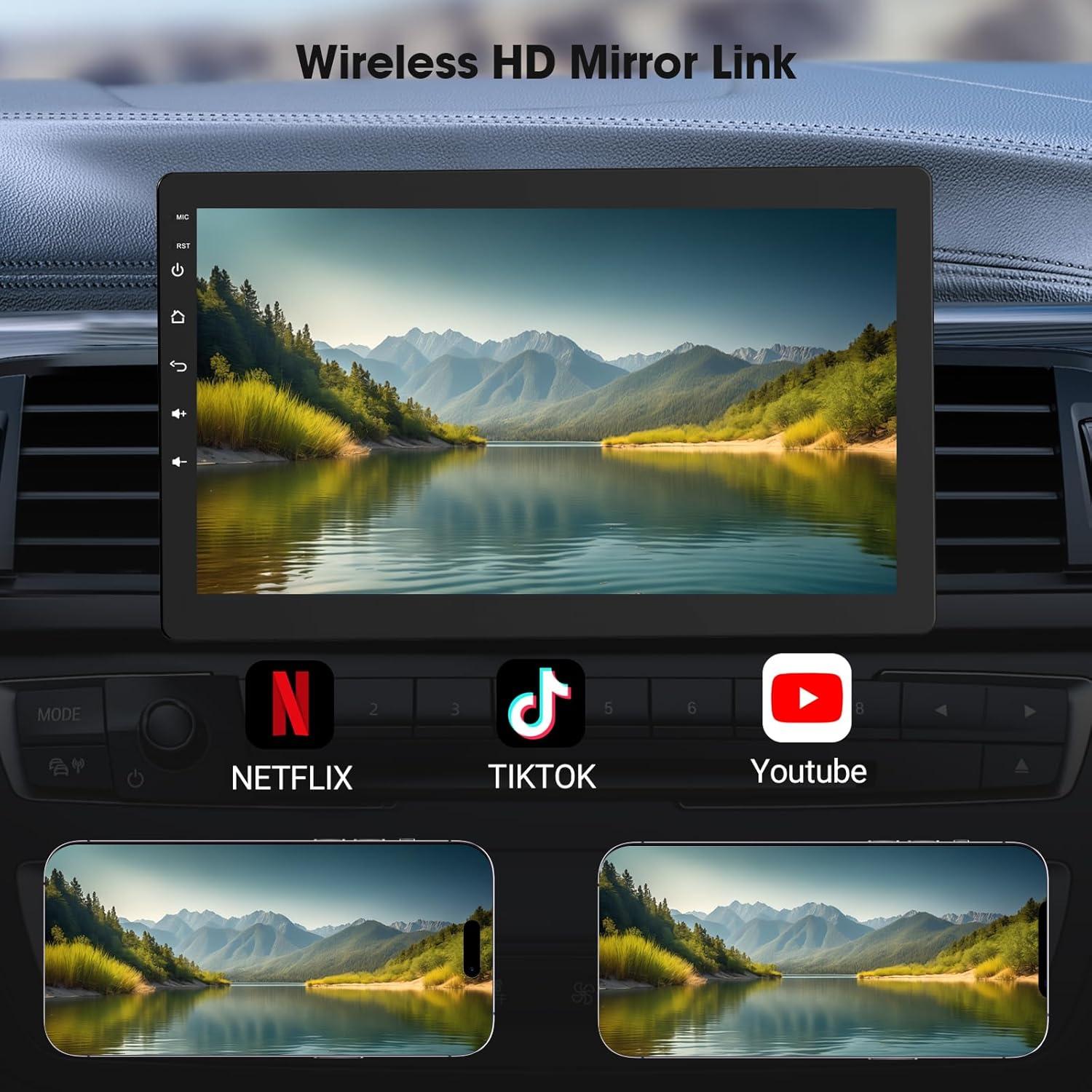 Estéreo de Coche 10.1" Haudio con CarPlay y Android Auto
