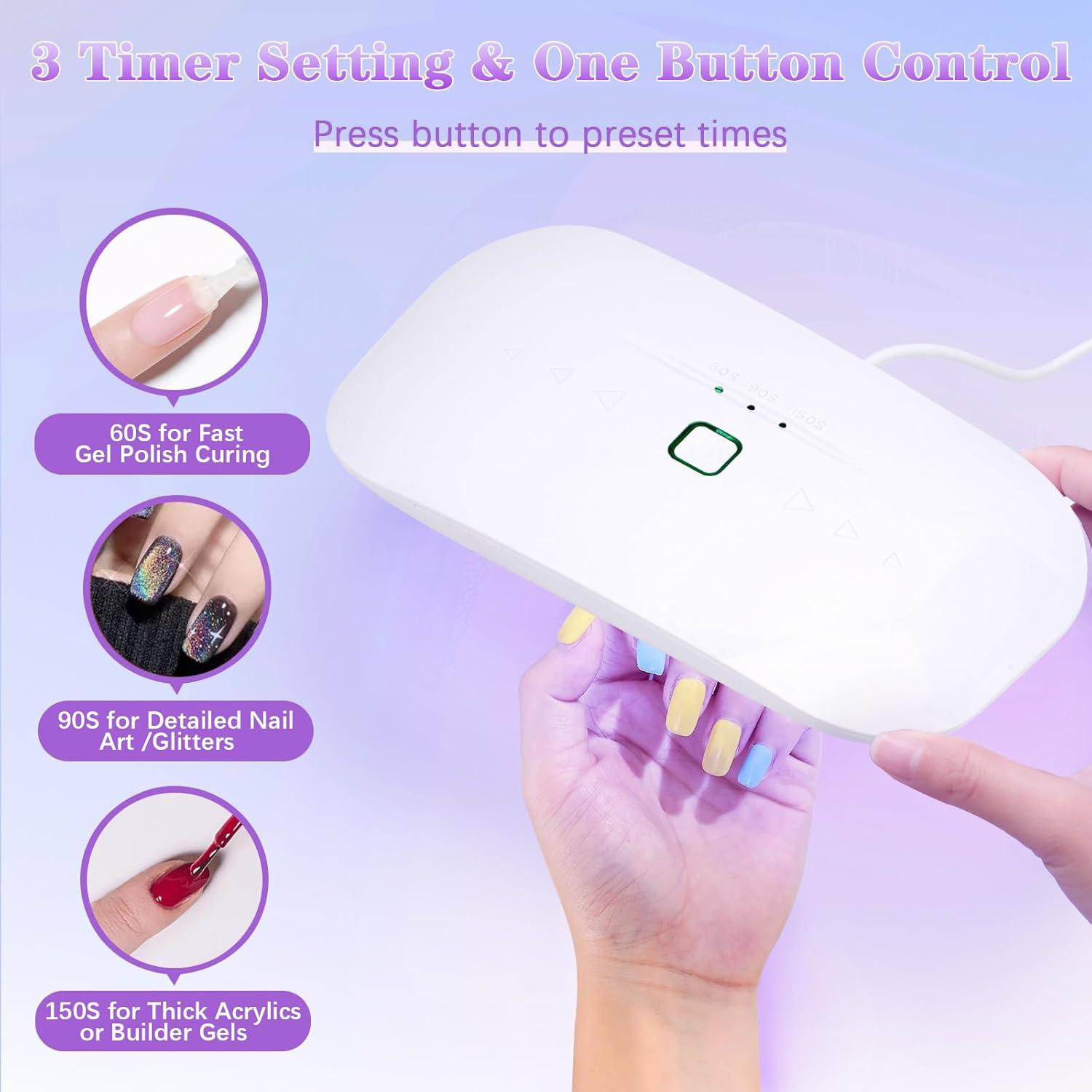 Secador de Uñas UV LED 48W ShineCai Mini Plegable USB