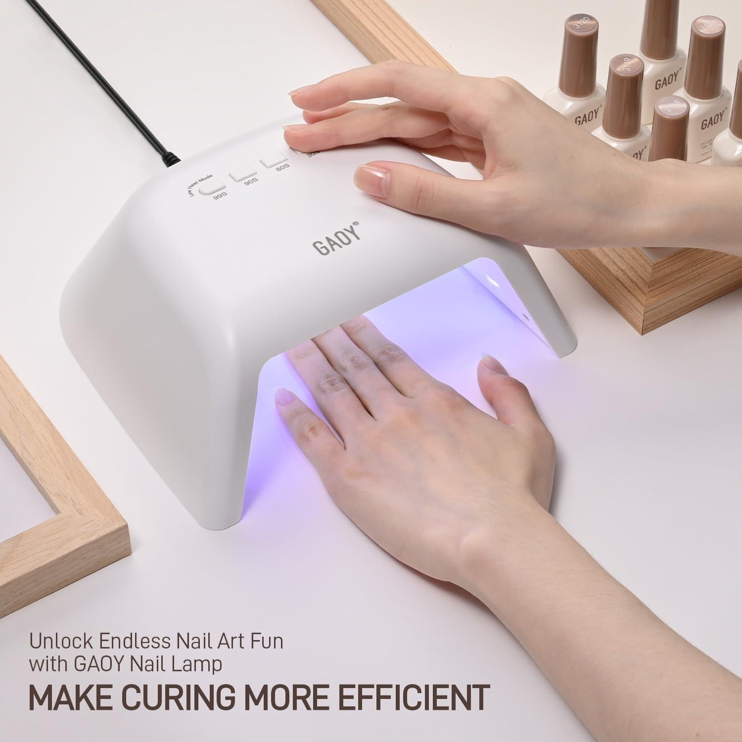 Lámpara UV GAOY para Uñas de Gel con Sensor Infrarrojo