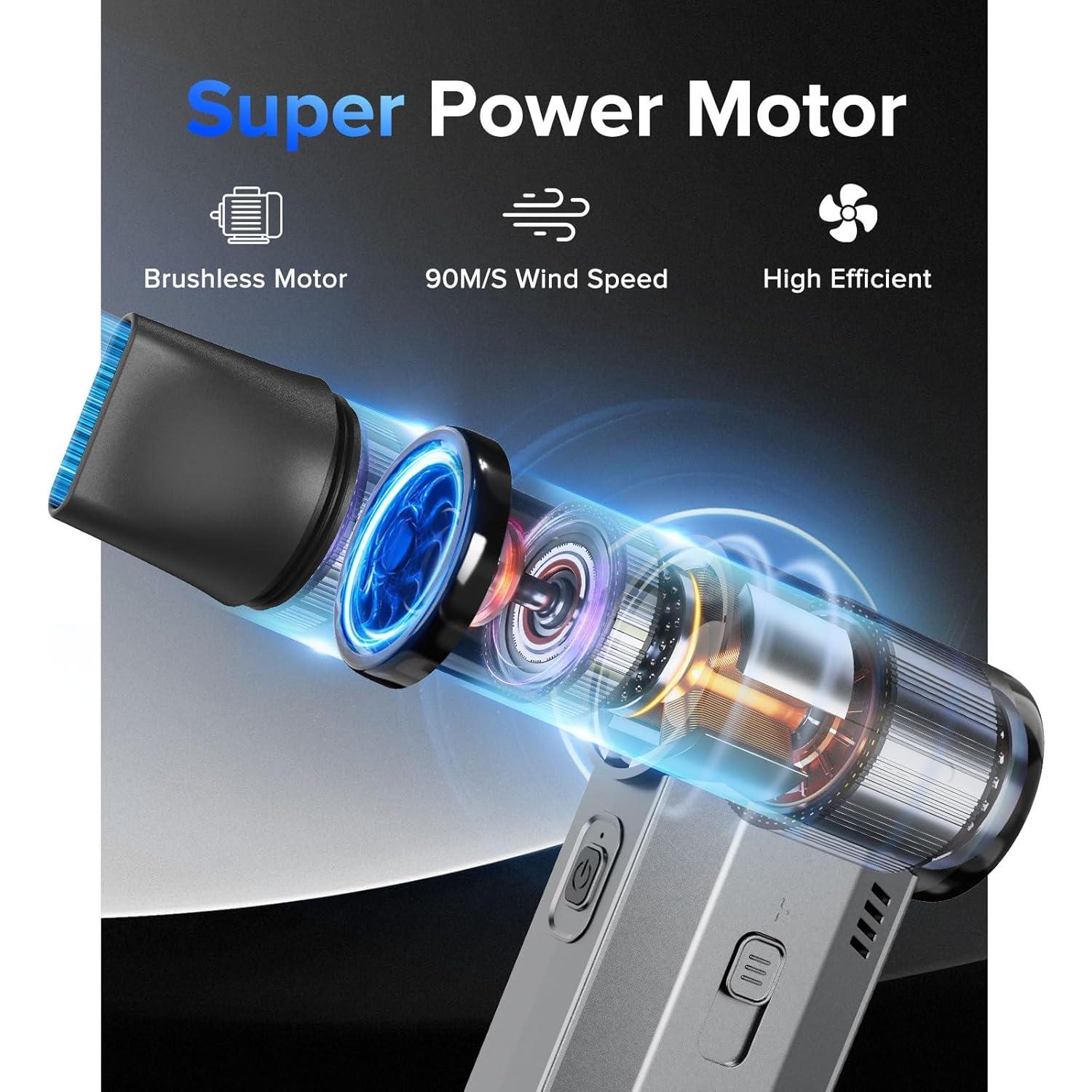 Soplador y Aspirador COSANO F72 Inalámbrico 130,000 RPM