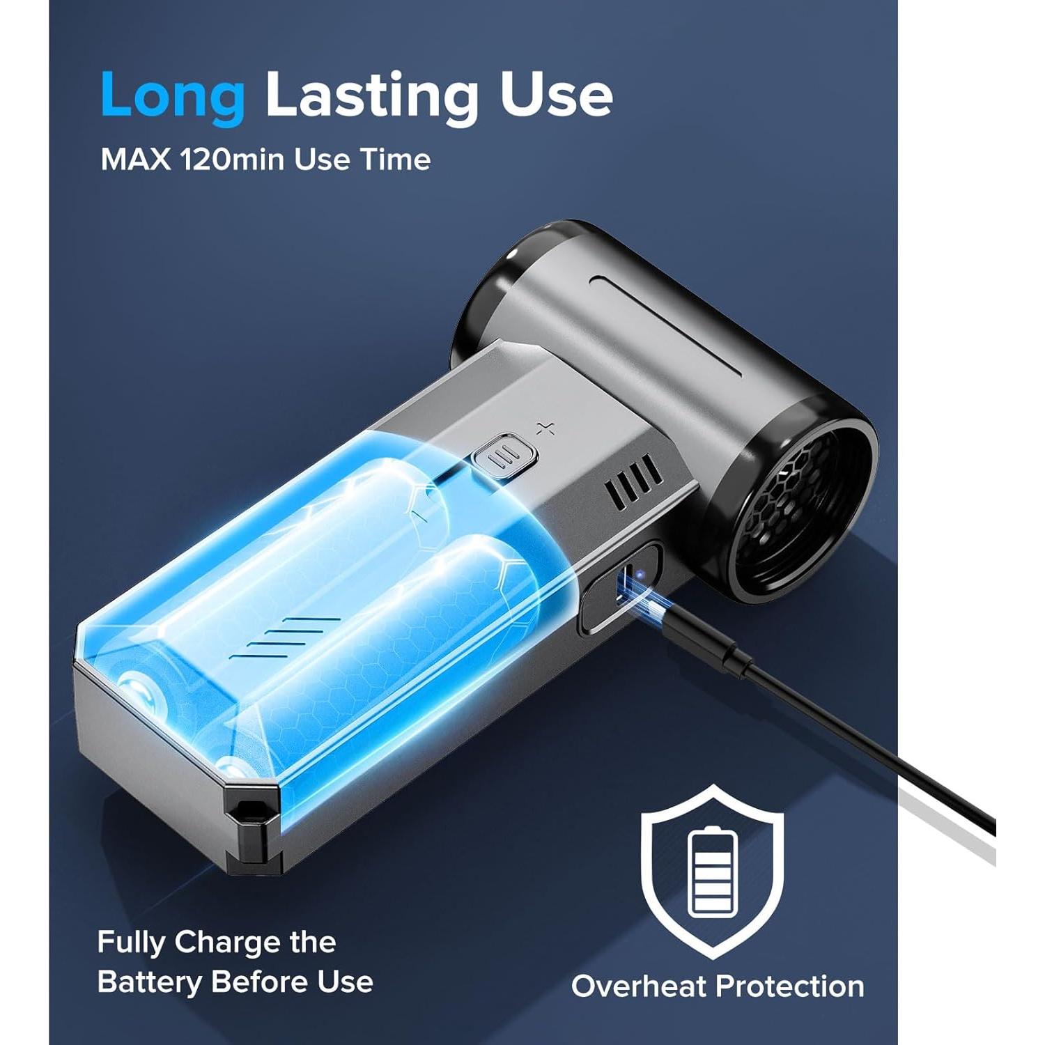 Soplador y Aspirador COSANO F72 Inalámbrico 130,000 RPM