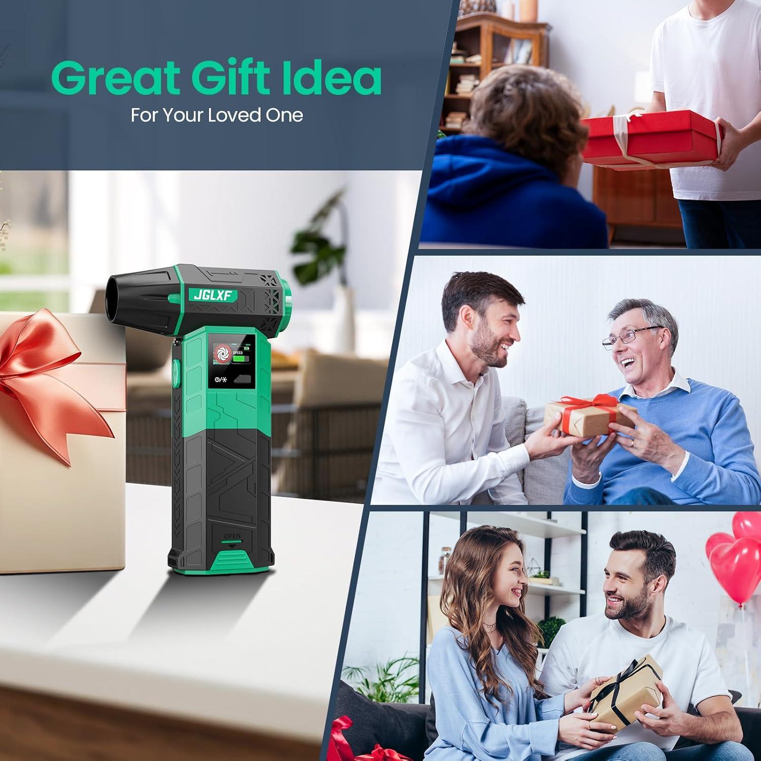 Soplador de Aire Eléctrico JGLXF 130000RPM 2 Baterías 4000mAh