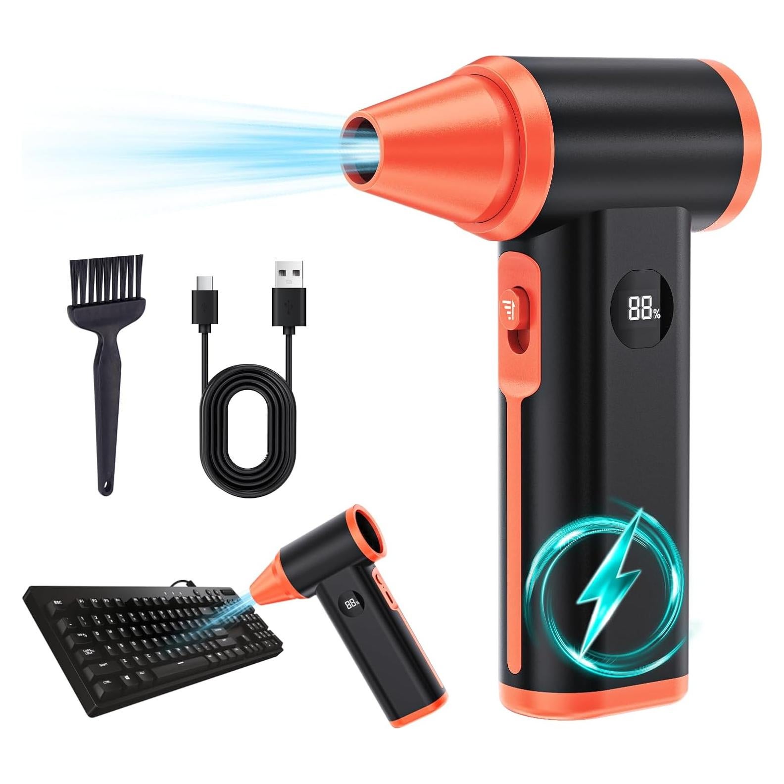 Soplador de Aire Comprimido Recargable Larkeey 130000RPM