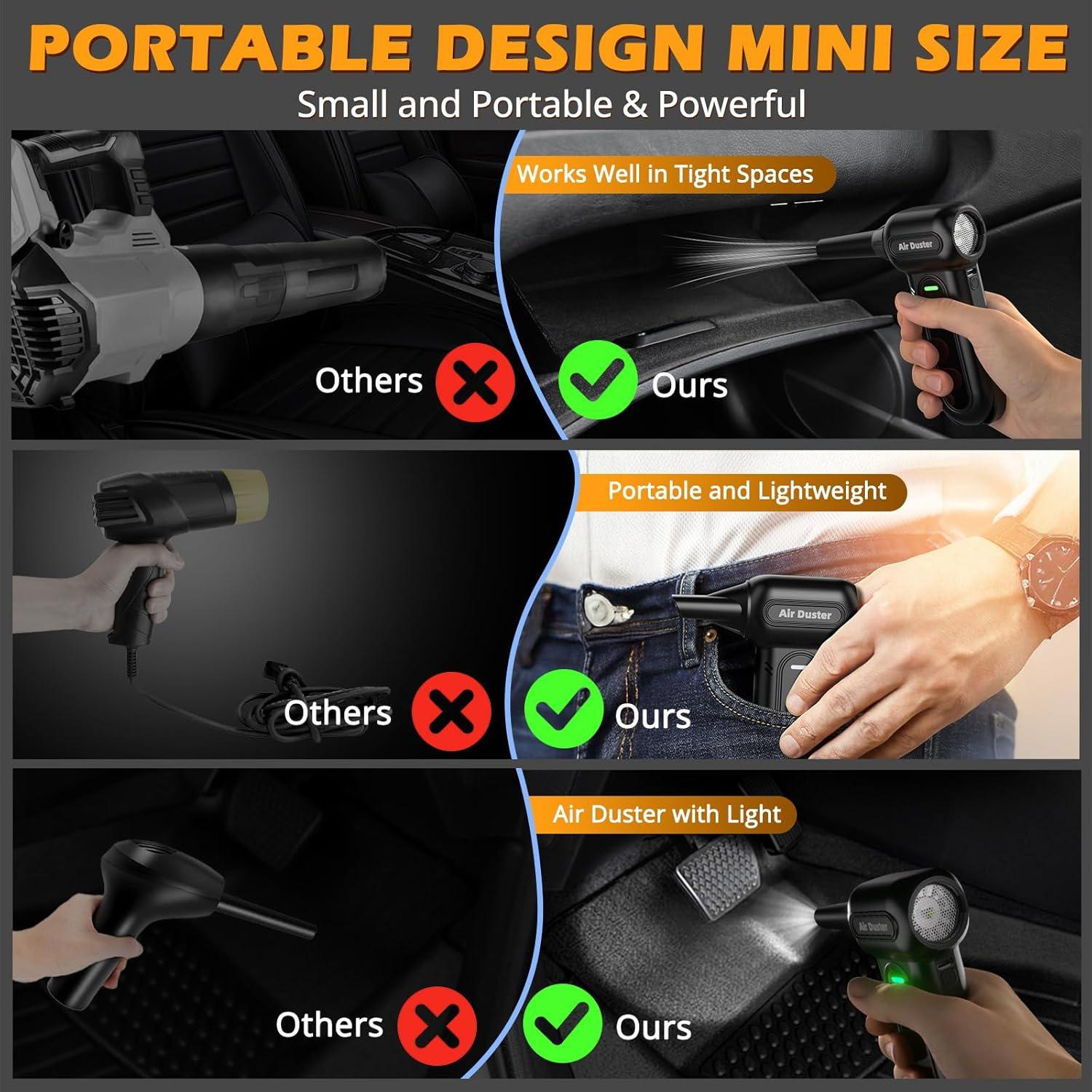 Soplador de Aire Eléctrico Gardon GD-EAD100 - 180000 RPM, 4 Velocidades