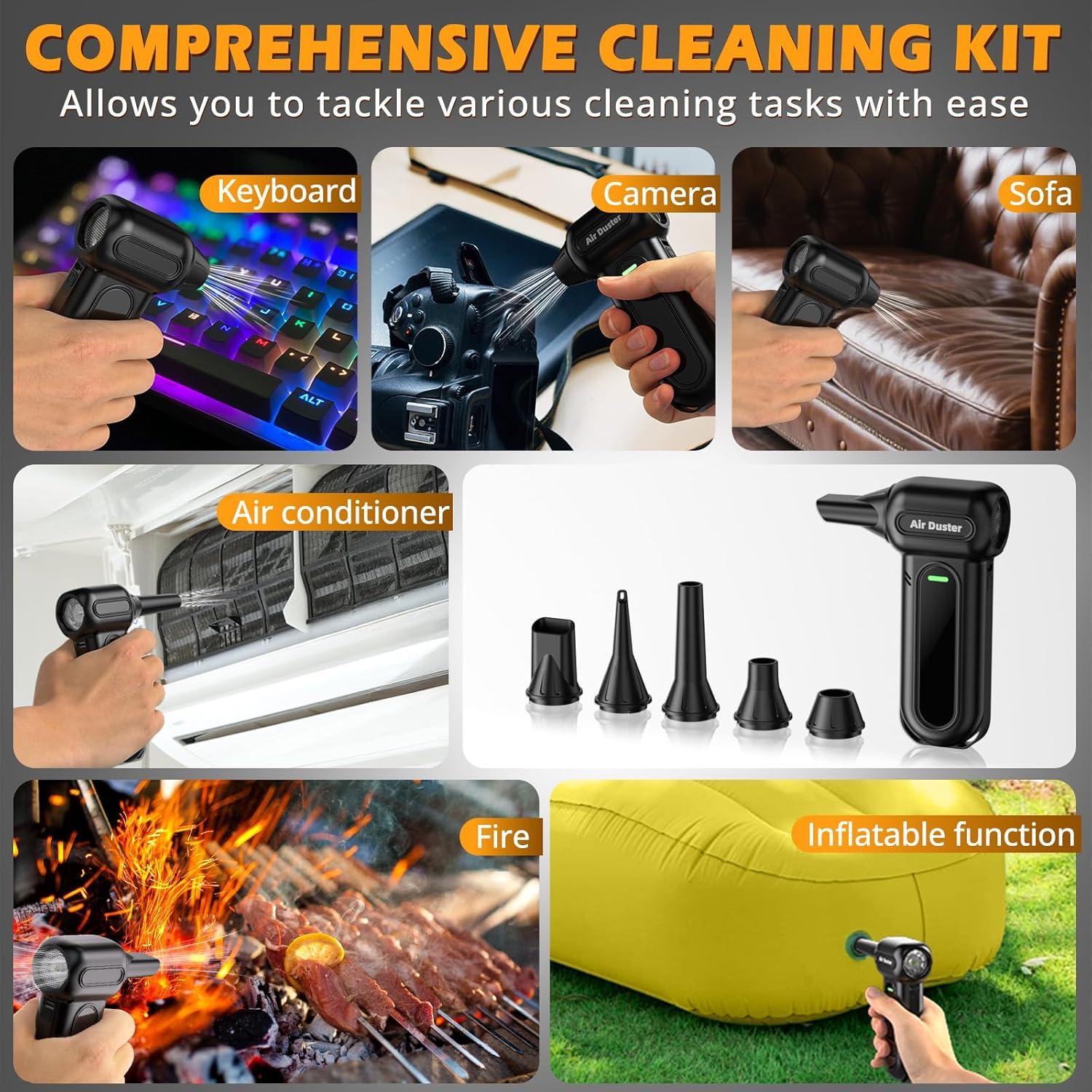 Soplador de Aire Eléctrico Gardon GD-EAD100 - 180000 RPM, 4 Velocidades