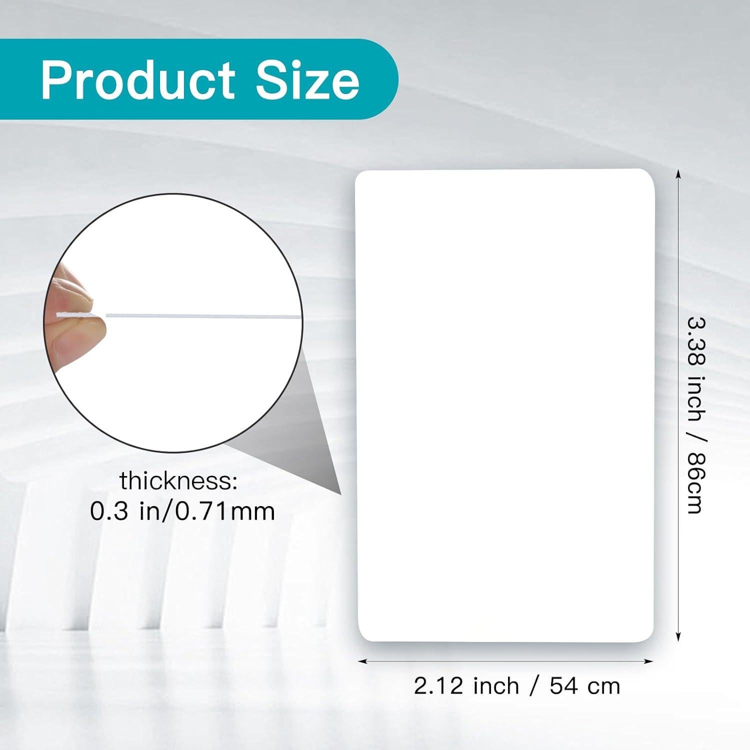 100 Tarjetas de Limpieza Doble Cara ZISDHNEO para Lectores de Tarjetas