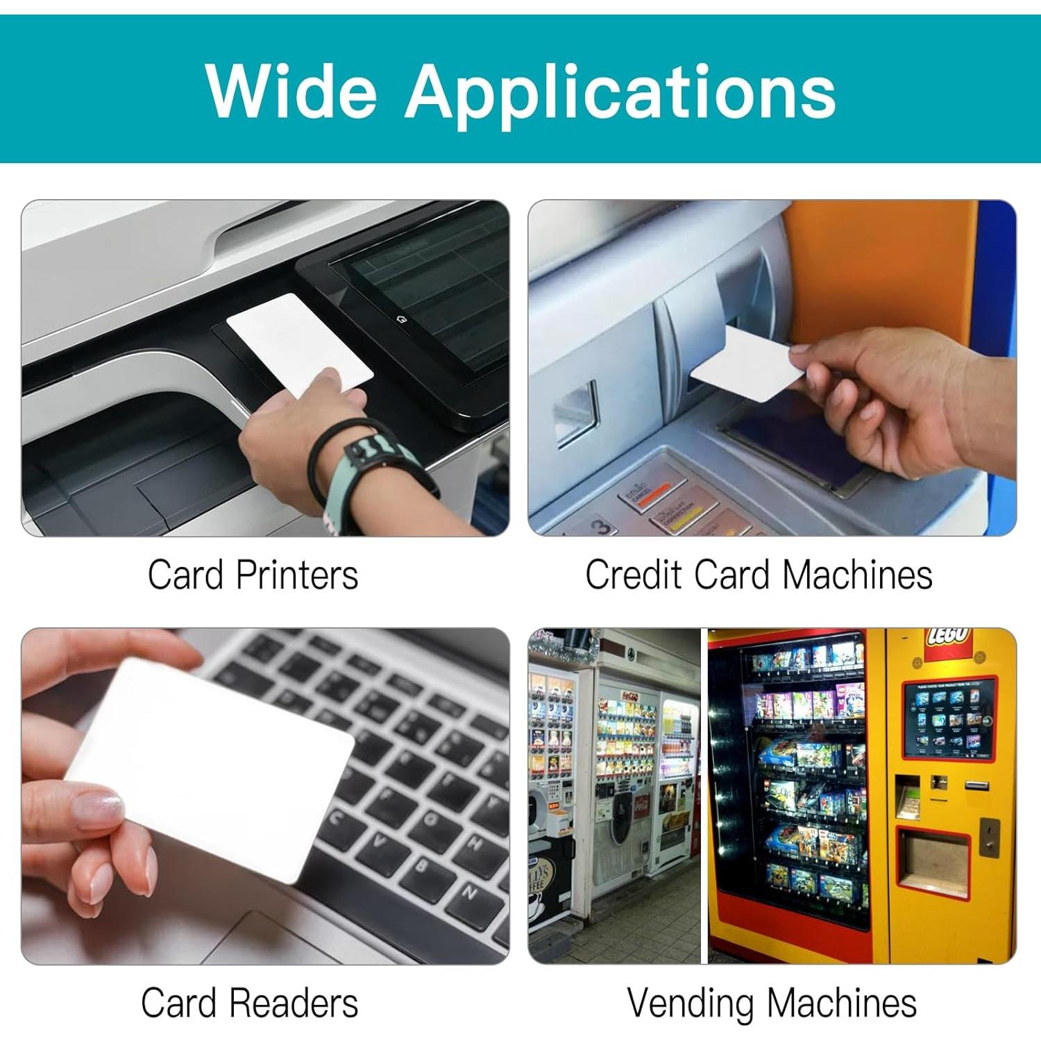 100 Tarjetas de Limpieza Doble Cara ZISDHNEO para Lectores de Tarjetas