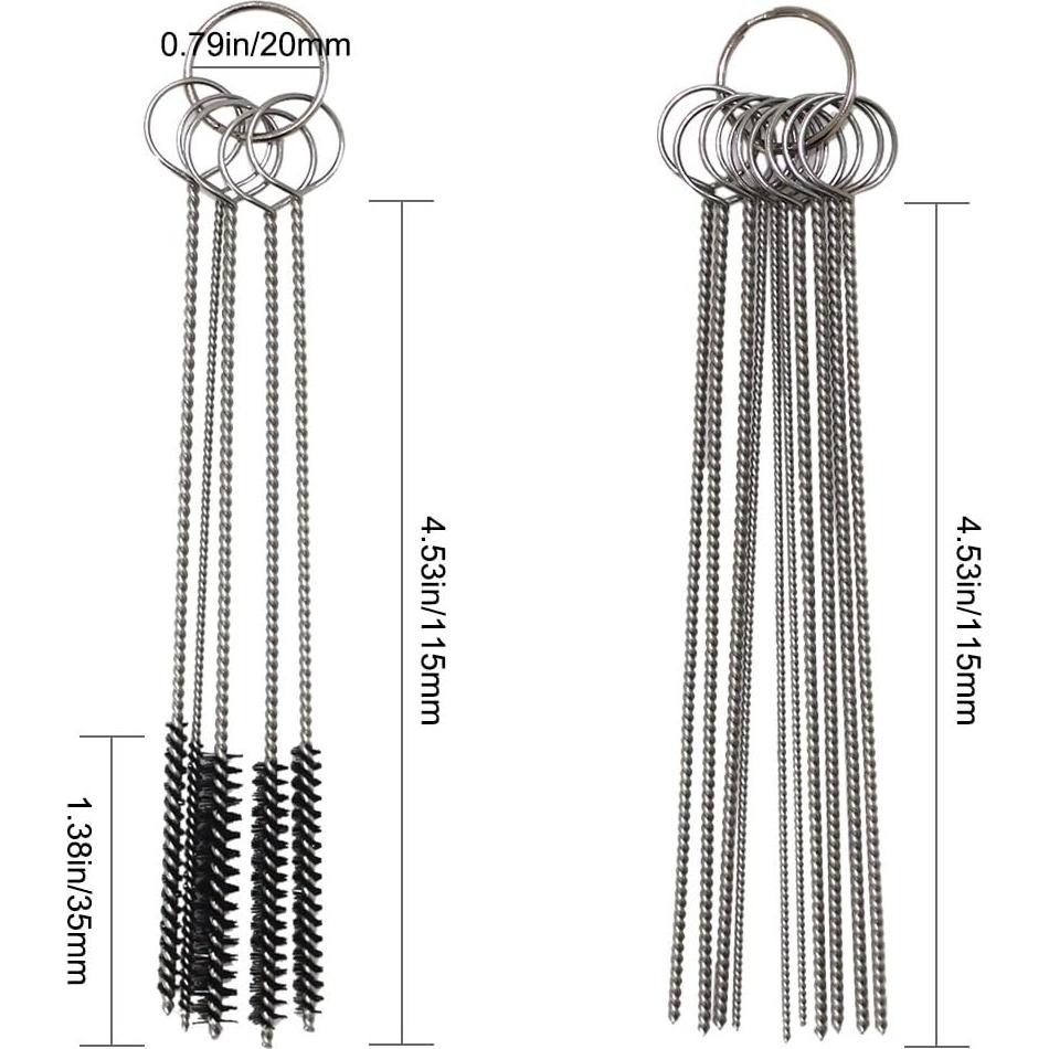 Juego de Limpiadores de Carburador AIFUDA - 13 Alambres y 2 Agujas