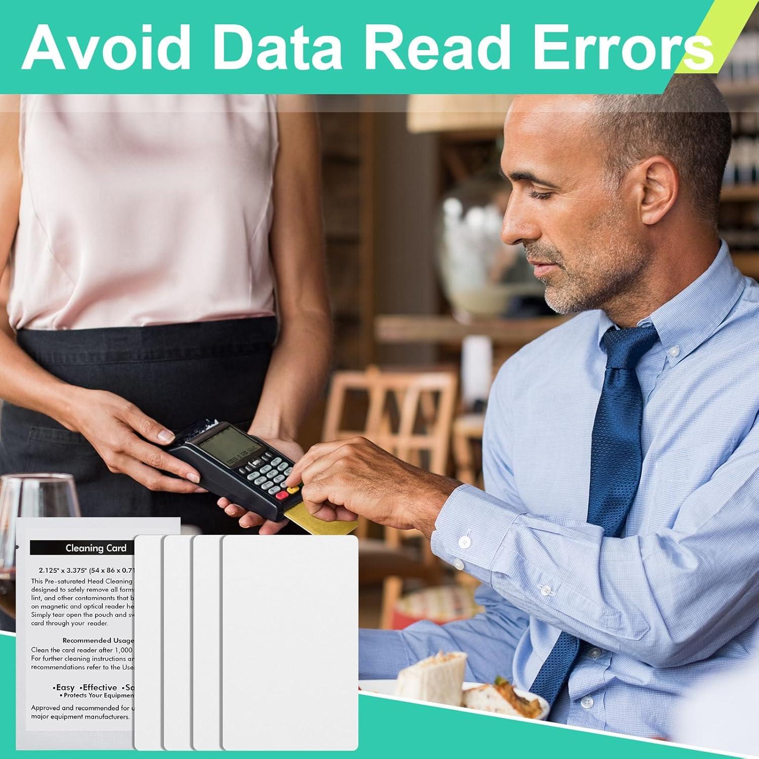 Tarjetas de Limpieza Sliner 60 Pcs para Lectores de Tarjetas