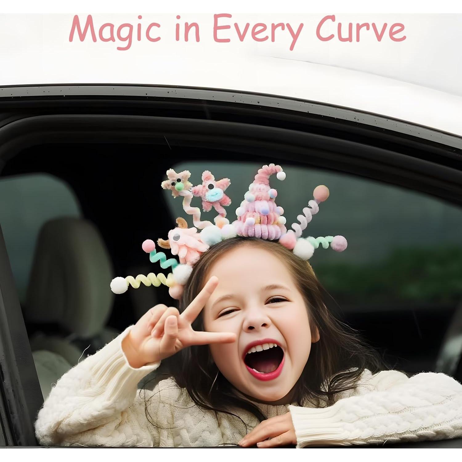 Kit de Manualidades Saccik 500 Piezas Limpiapipas Rosa