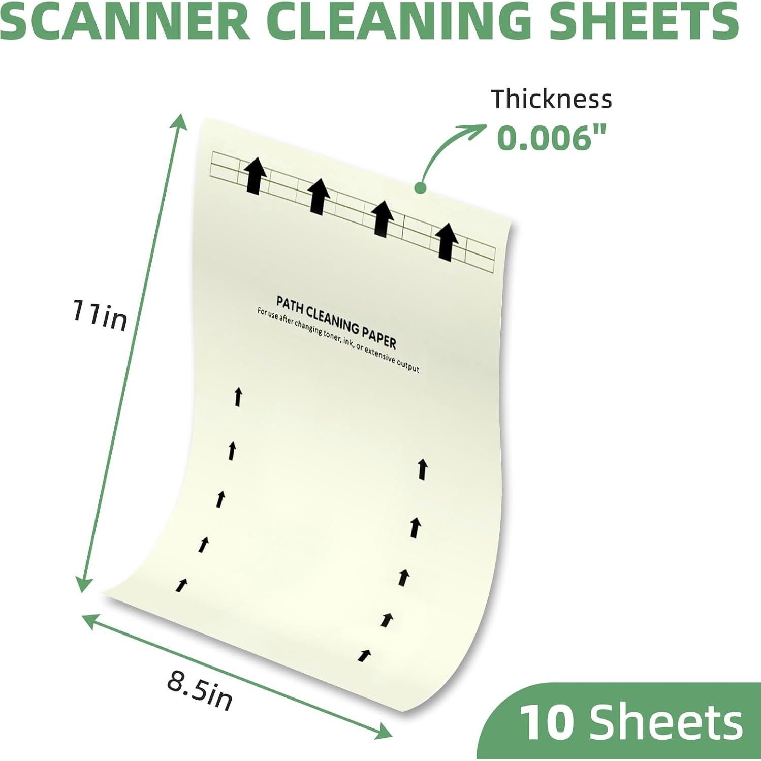 10 Hojas de Limpieza PROSOCOOL para Impresoras y Escáneres