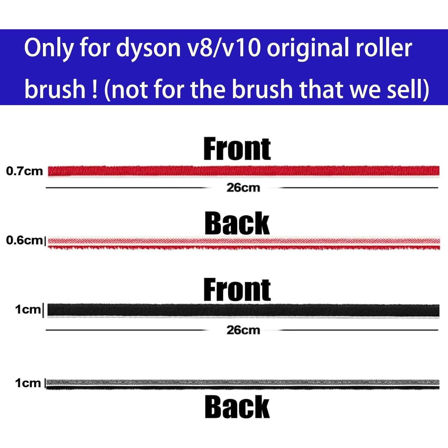 4 Tiras Reemplazo para Aspiradora Dyson V8 V10 Odashen