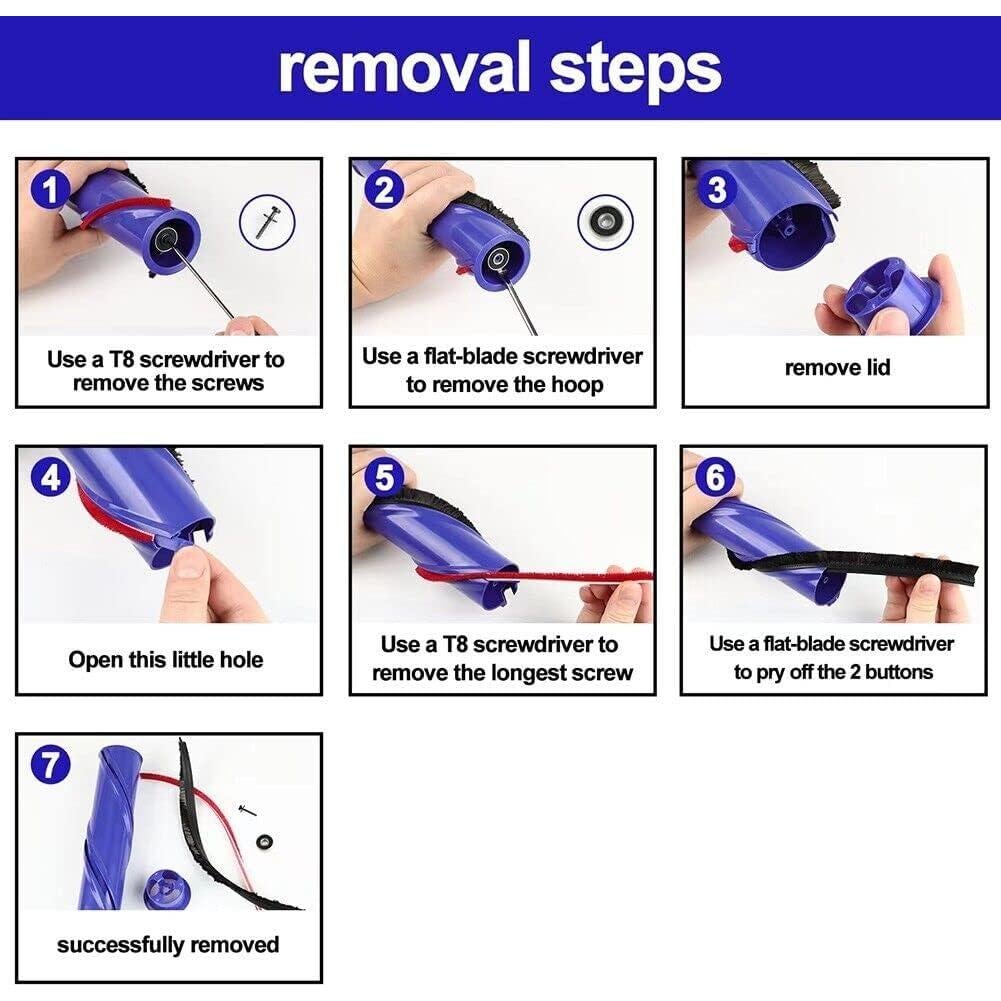 4 Tiras Reemplazo para Aspiradora Dyson V8 V10 Odashen