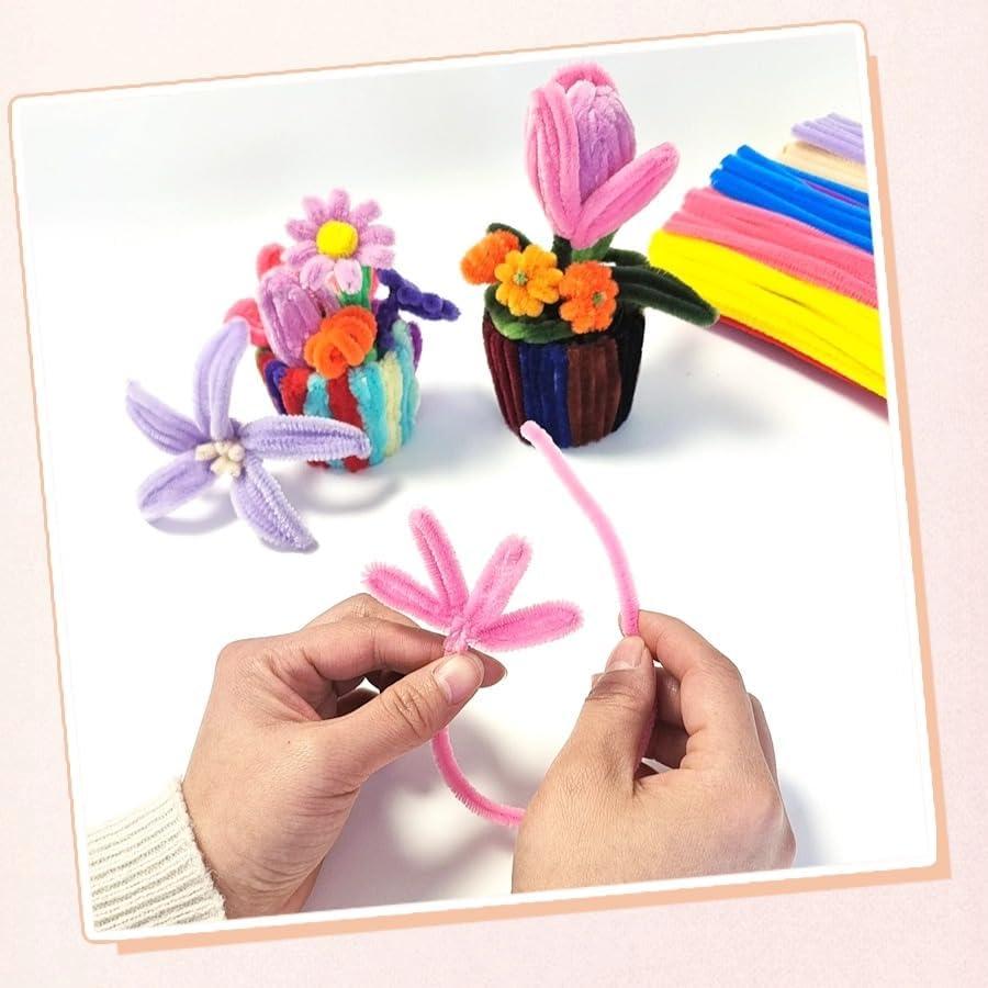 200 Limpiapipas Multicolores para Manualidades DIY 30 cm