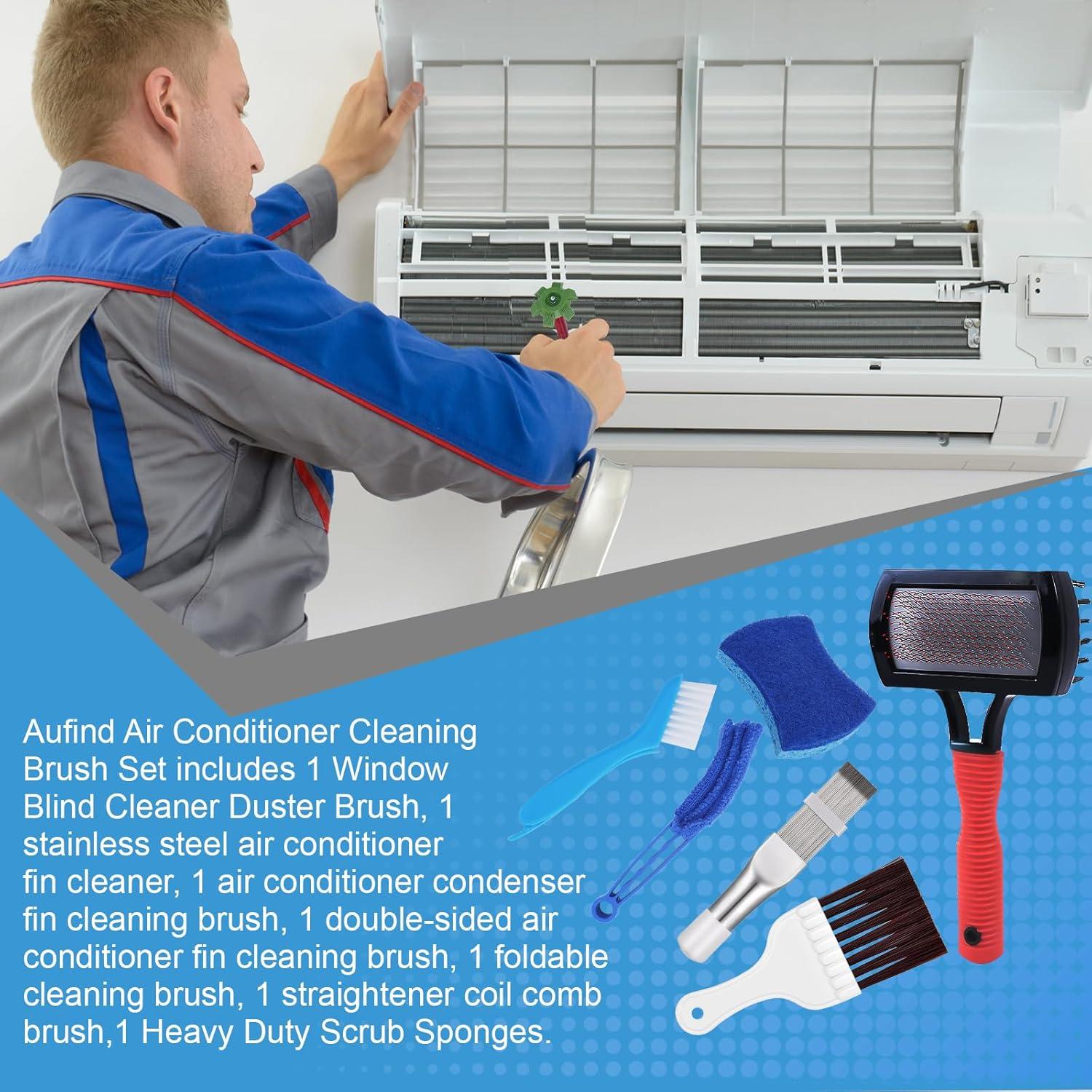 Kit de limpieza de aletas de aire acondicionado Aufind 7 PCS