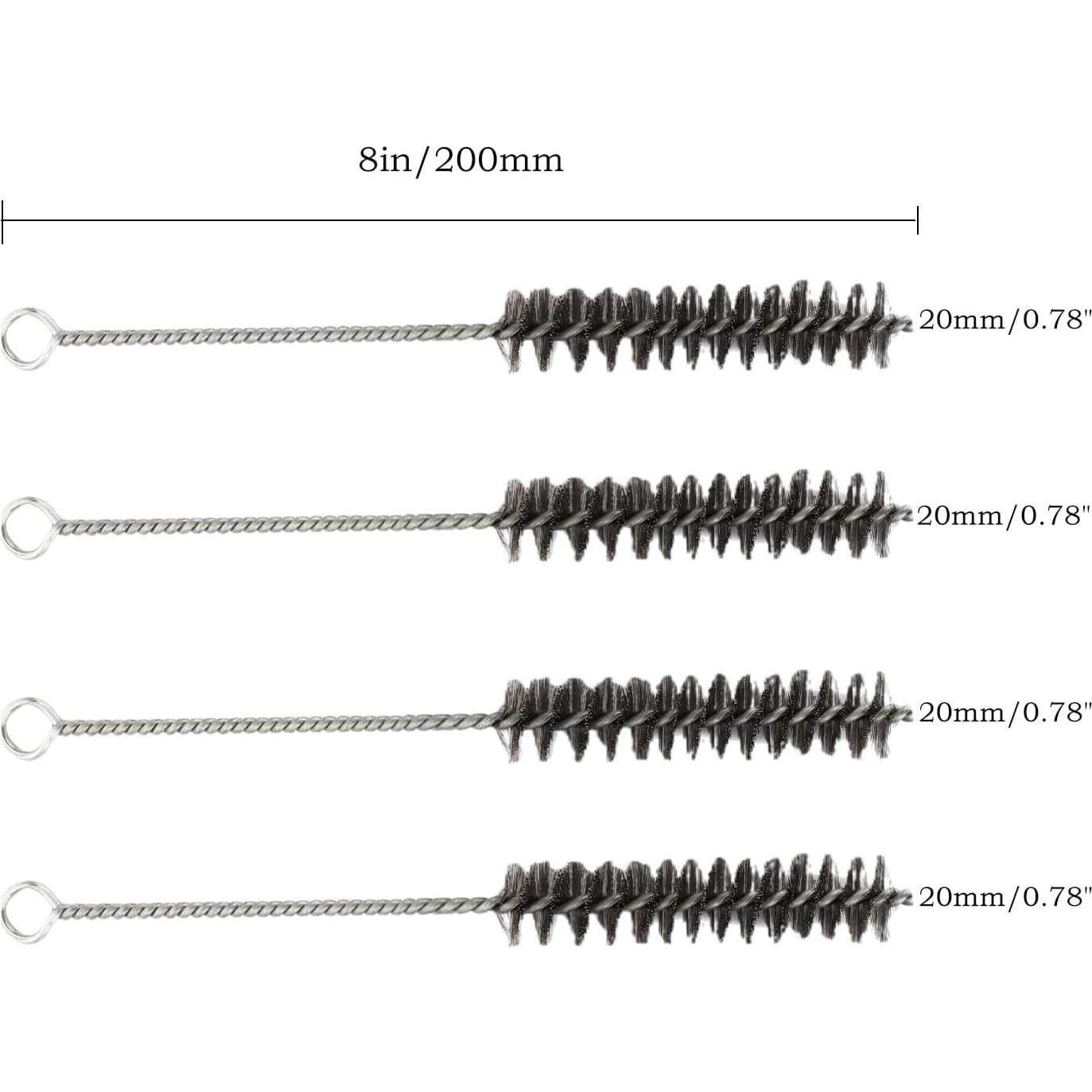 Juego de 4 Cepillos de Limpieza de Alambre Inoxidable 20.32 cm