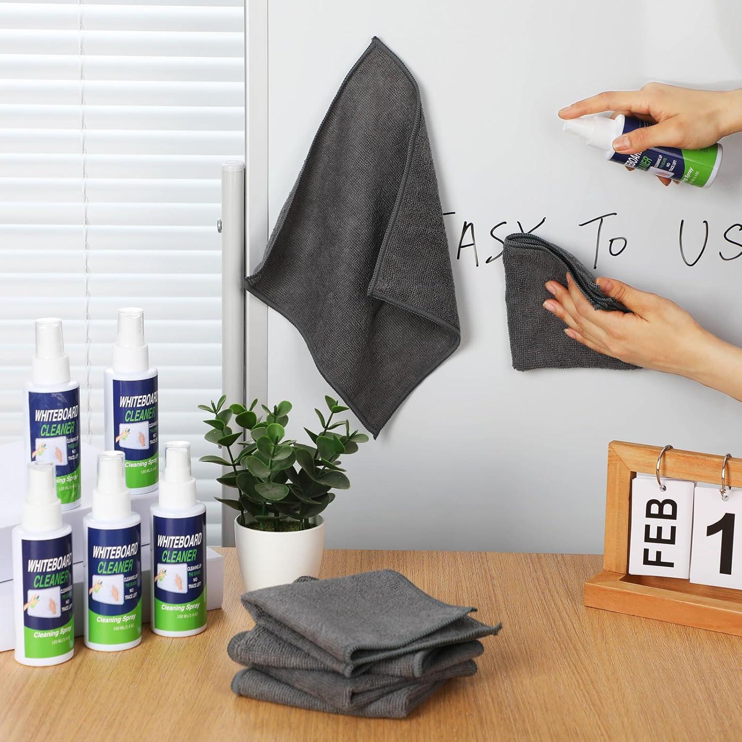 Limpiador de Pizarra Blanca Fuyoooo 100 ml x 12 Pcs con Paño