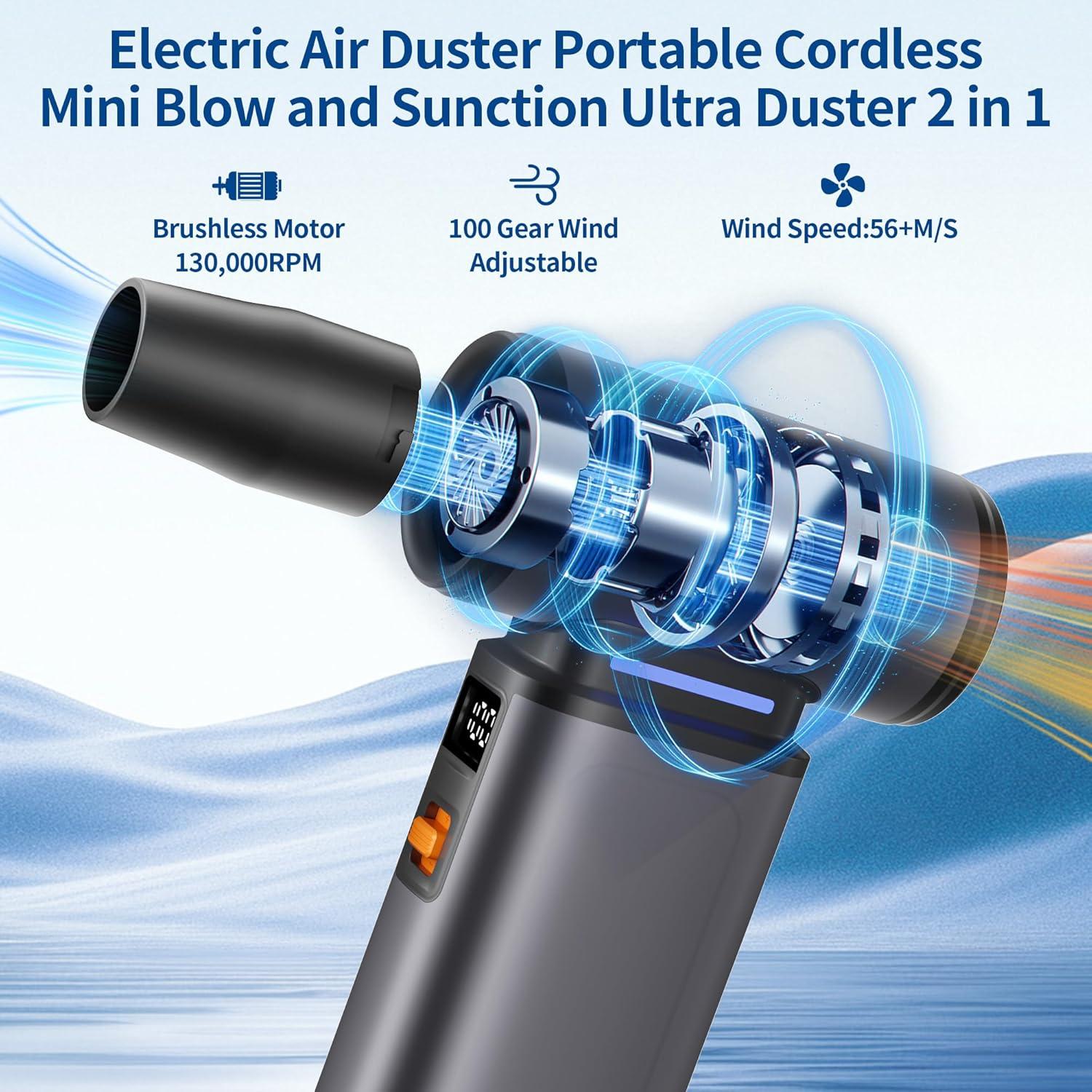 Soplador de Aire Comprimido WINGDA F1V Recargable 4 en 1