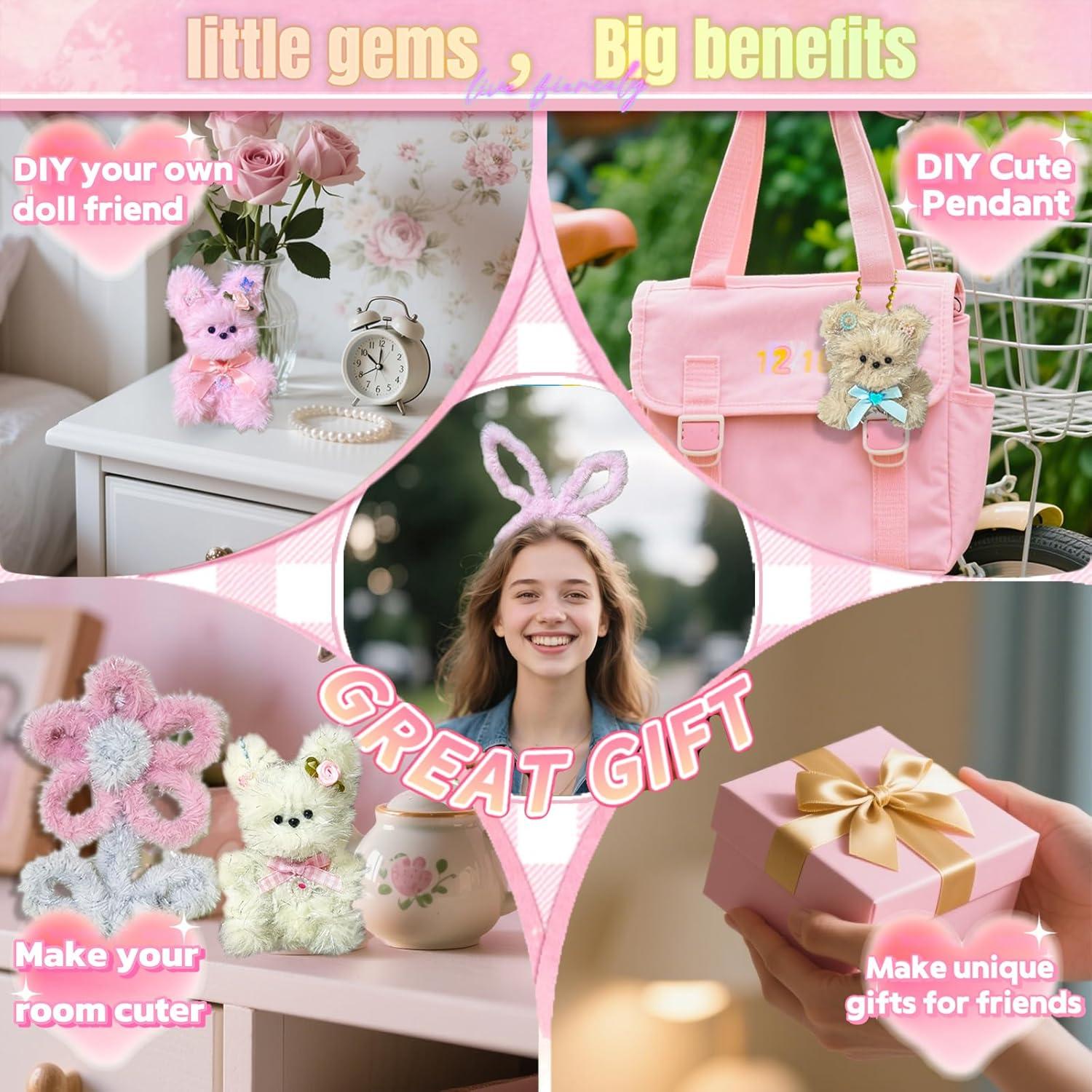 Kit de Manualidades HitsX 175 Piezas con Limpiapipas Brillantes