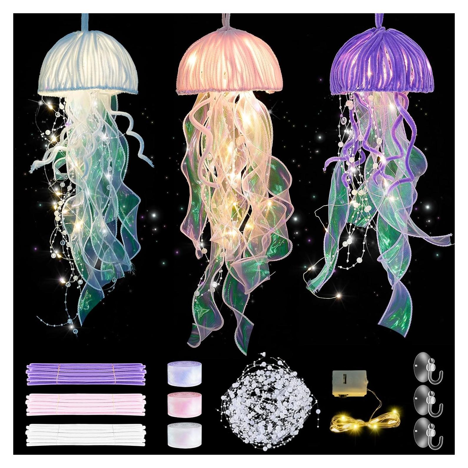 Kit de Manualidades de Medusas DIY Beeveer 312 Piezas con LED