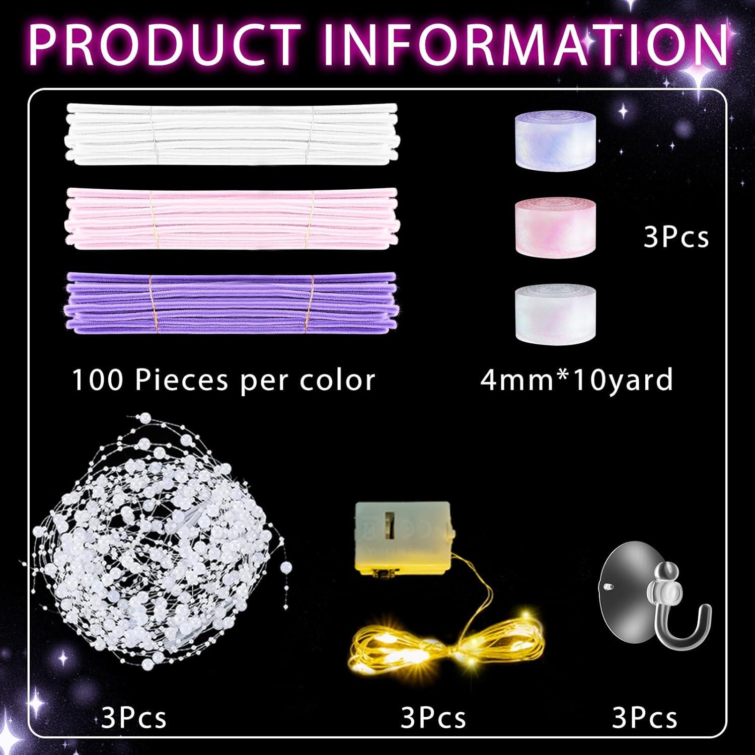 Kit de Manualidades de Medusas DIY Beeveer 312 Piezas con LED