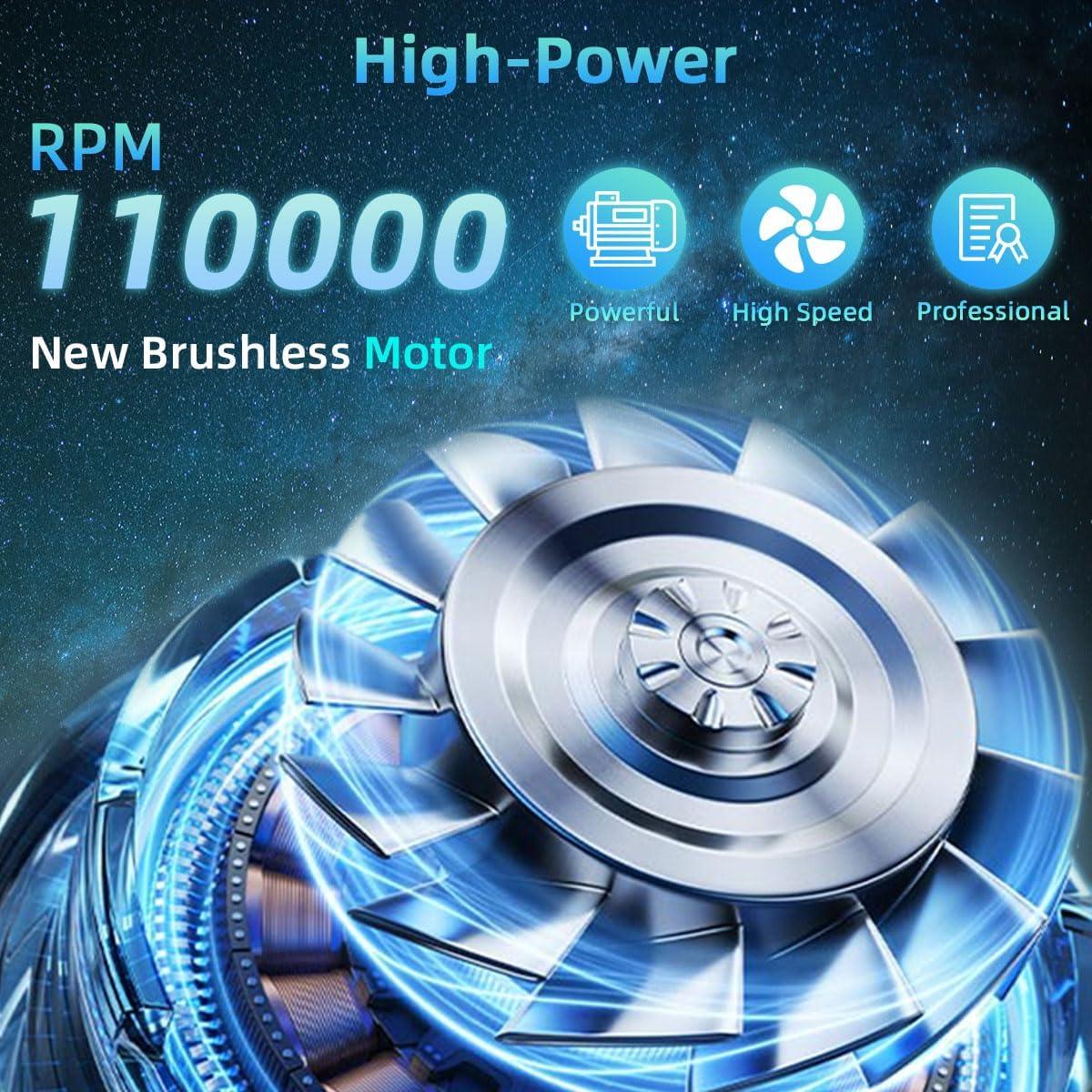 Soplador de Aire Comprimido Sunmeg YF02 Azul 110000 RPM Recargable